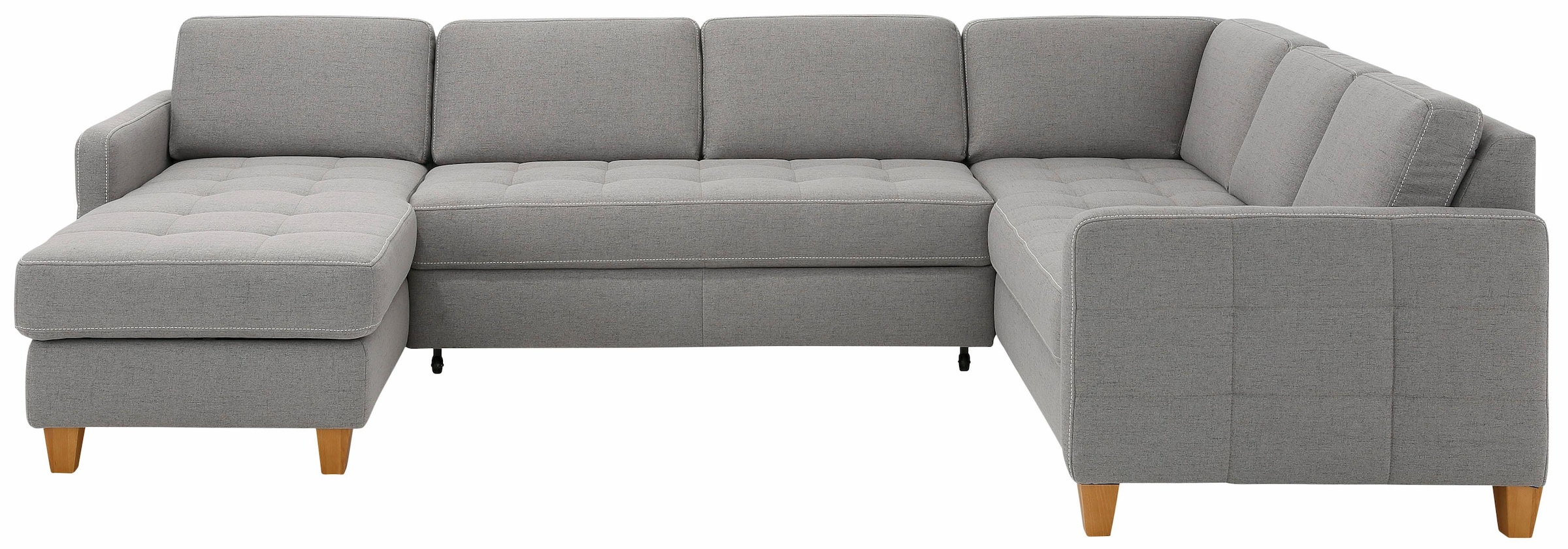 Home affaire Wohnlandschaft »Earl U-Form« wahlweise auch mit Bettfunktion oder Bettfunktion mit Bettkasten