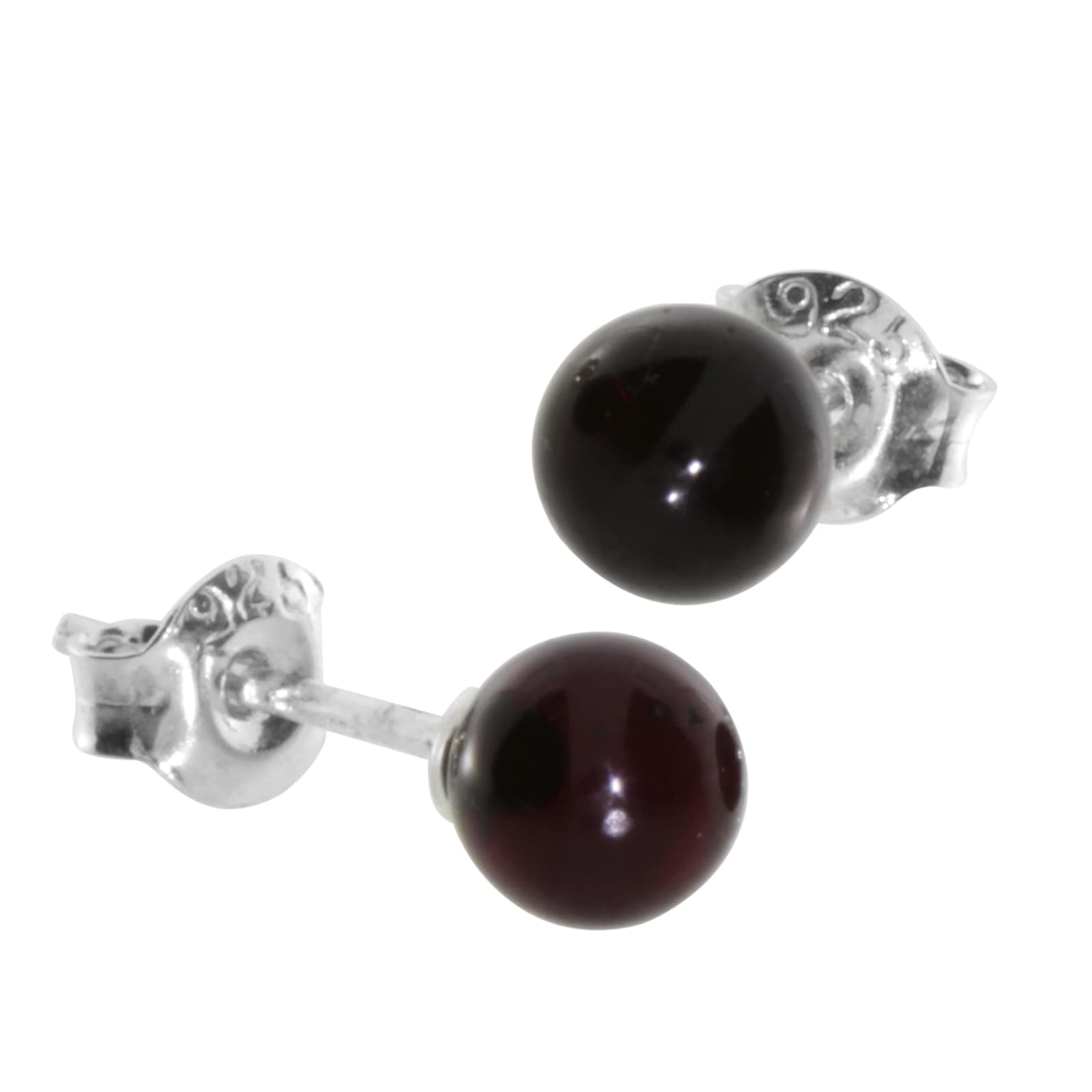 Paar Ohrstecker OSTSEE-SCHMUCK "Ostsee-Schmuck Ohrstecker Klassisch 6 mm", weiß, Ohrringe, Damen, 6mm, Silber 925 (Sterlingsilber) 4