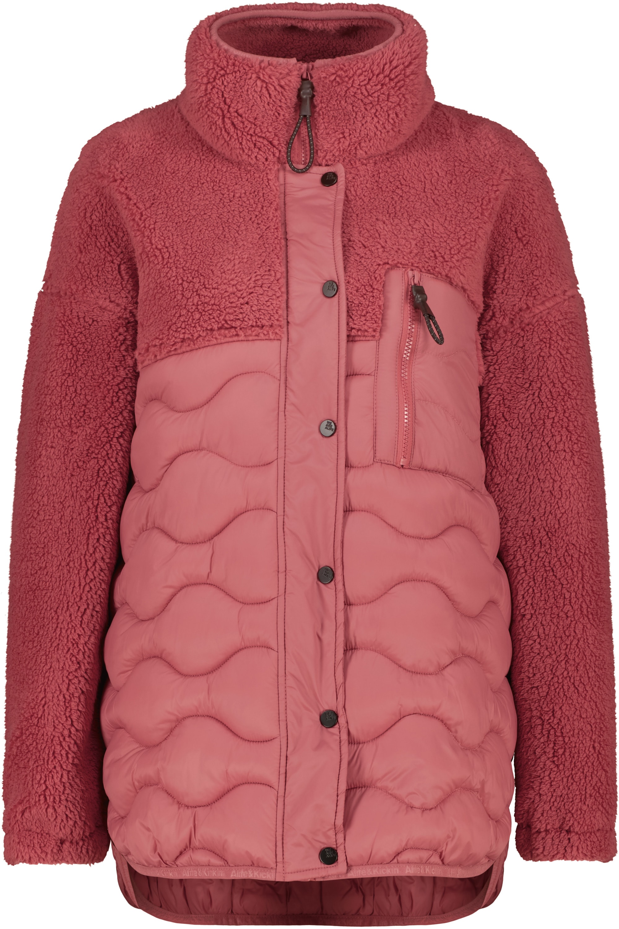 Alife & Kickin Winterjacke "Damen EveAK G", ohne Kapuze, Stylische Teddy-Pl günstig online kaufen
