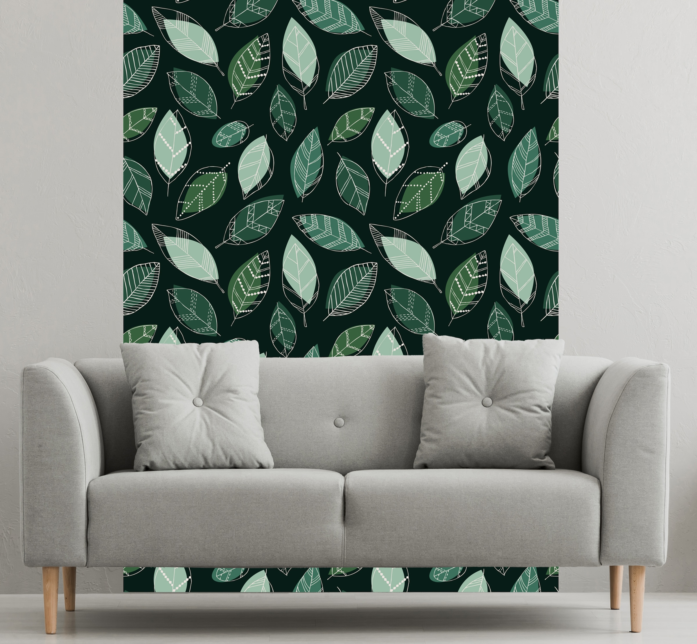 queence Vinyltapete »Blätter«, botanisch, Selbstklebende Tapete 90x250cm  mit herbstlichem Motiv kaufen | BAUR