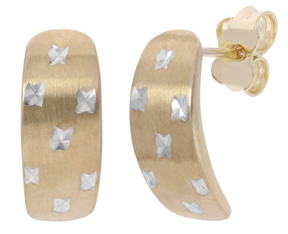 Vivance Paar Ohrstecker »bicolor«, rhodiniert und diamantiert