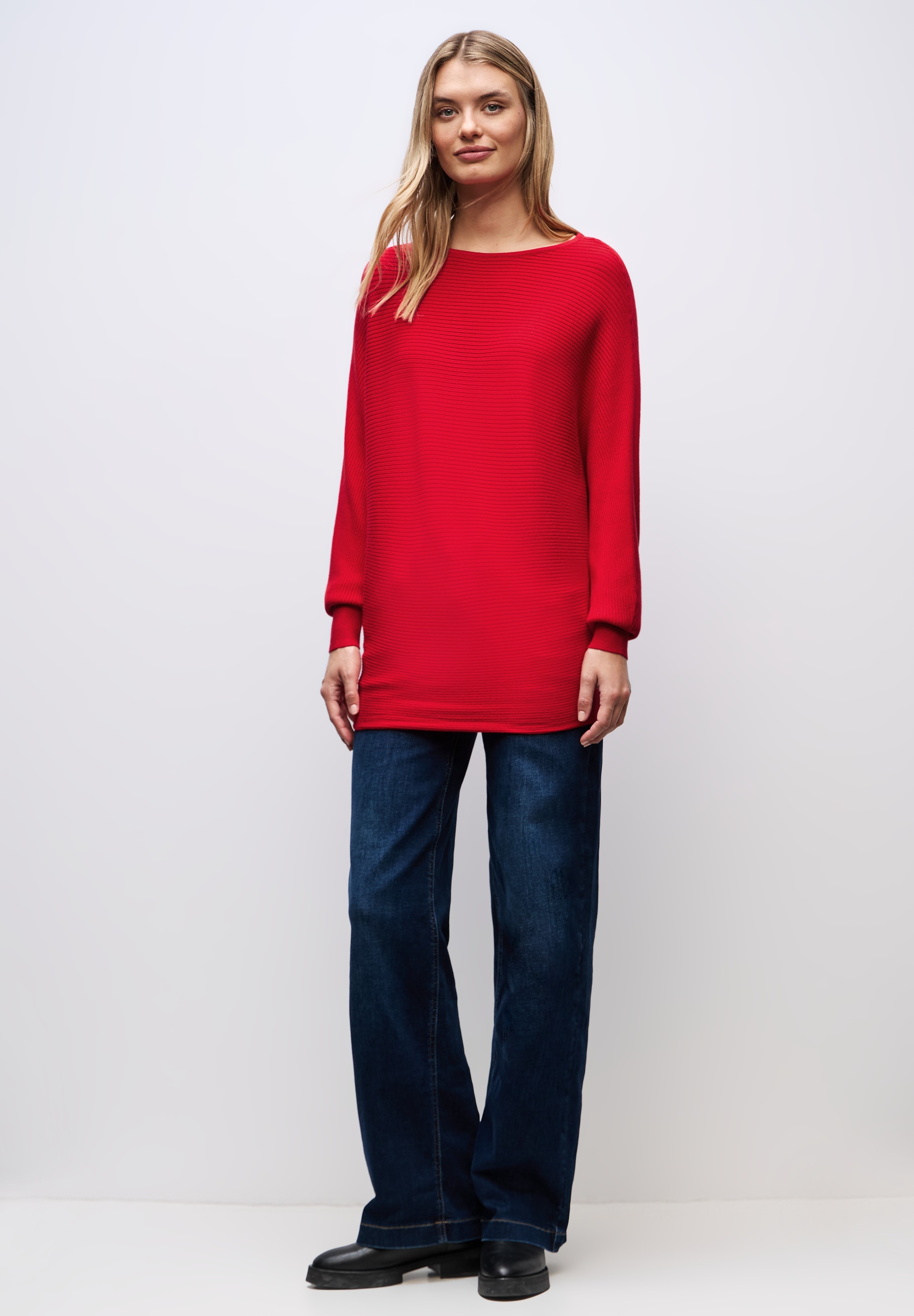 STREET ONE Rundhalspullover aus Feinstrick