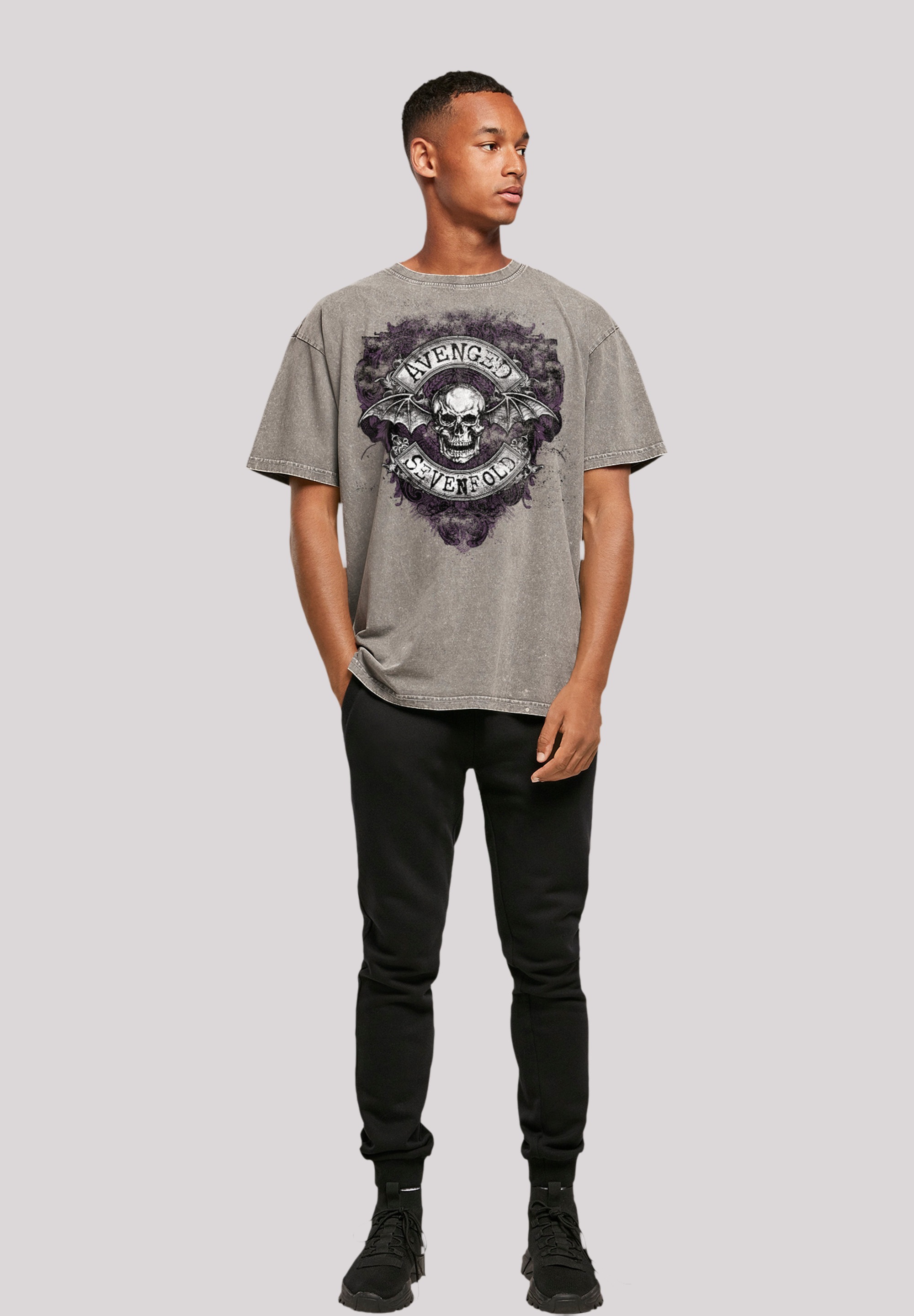 F4NT4STIC T-Shirt »Avenged Bat Rock Rock-Musik | bestellen Metal BAUR Premium Flourish«, Sevenfold Qualität, Band, ▷ Band