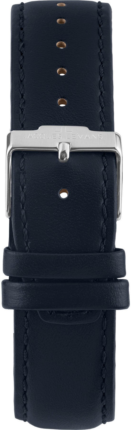 Jacques Lemans Quarzuhr »Derby«, Armbanduhr, Herrenuhr, Lederarmband, analog, Tag, kleine Sekunde