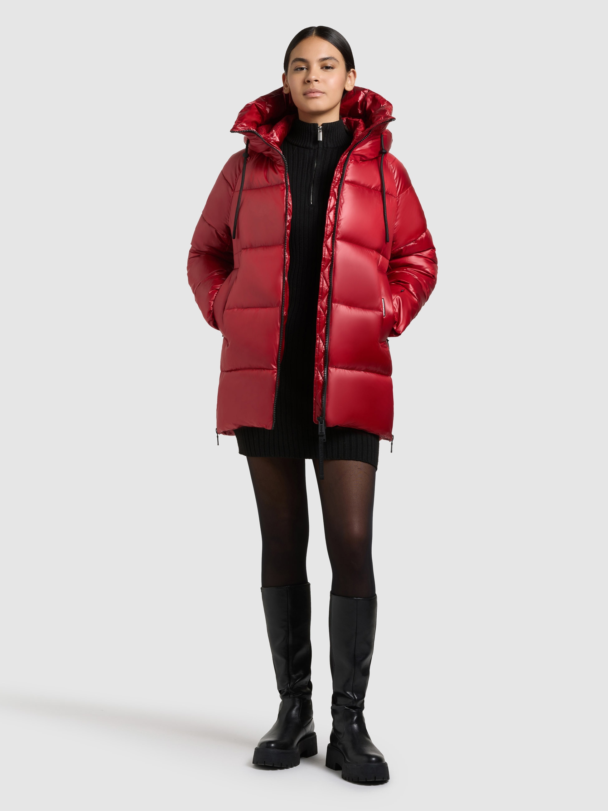 khujo Steppjacke "CARA" mit Kapuze günstig online kaufen