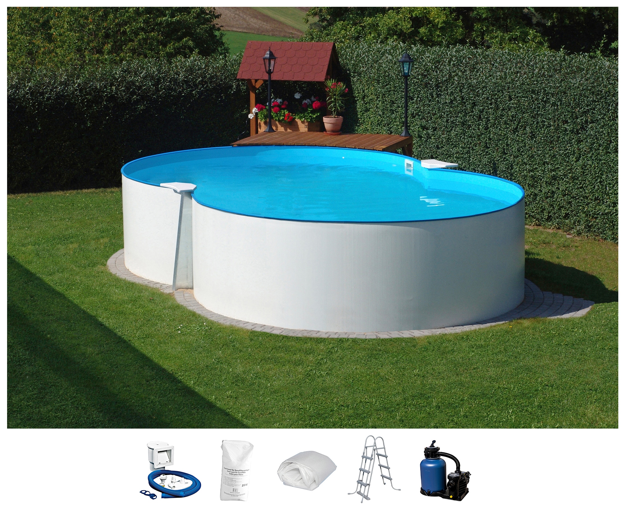 KONIFERA Achtformpool "MONACO 1" Höhe 120 cm, in versch. Größen günstig online kaufen
