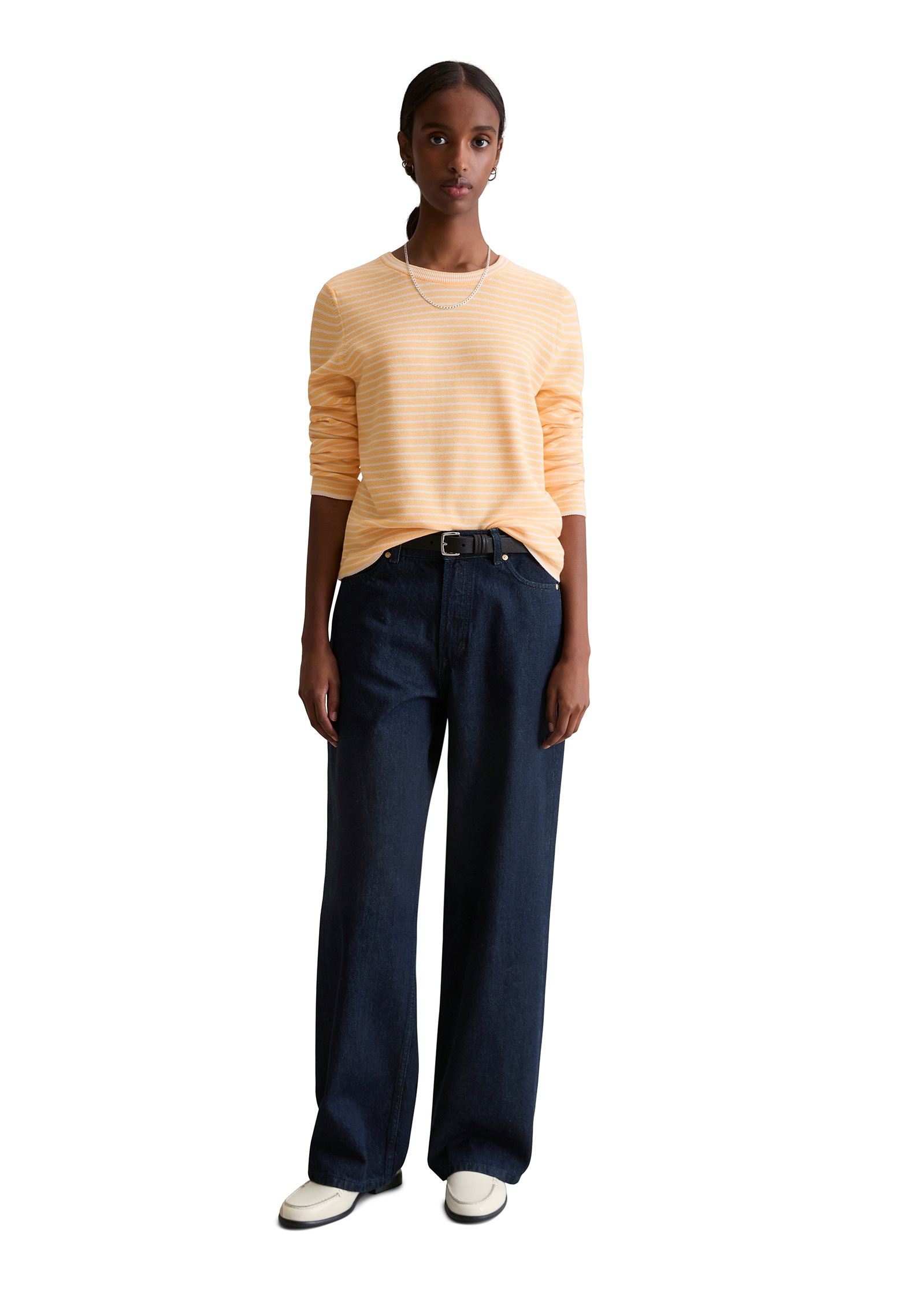 Marc O'Polo DENIM Strickpullover »aus Compact Cotton«