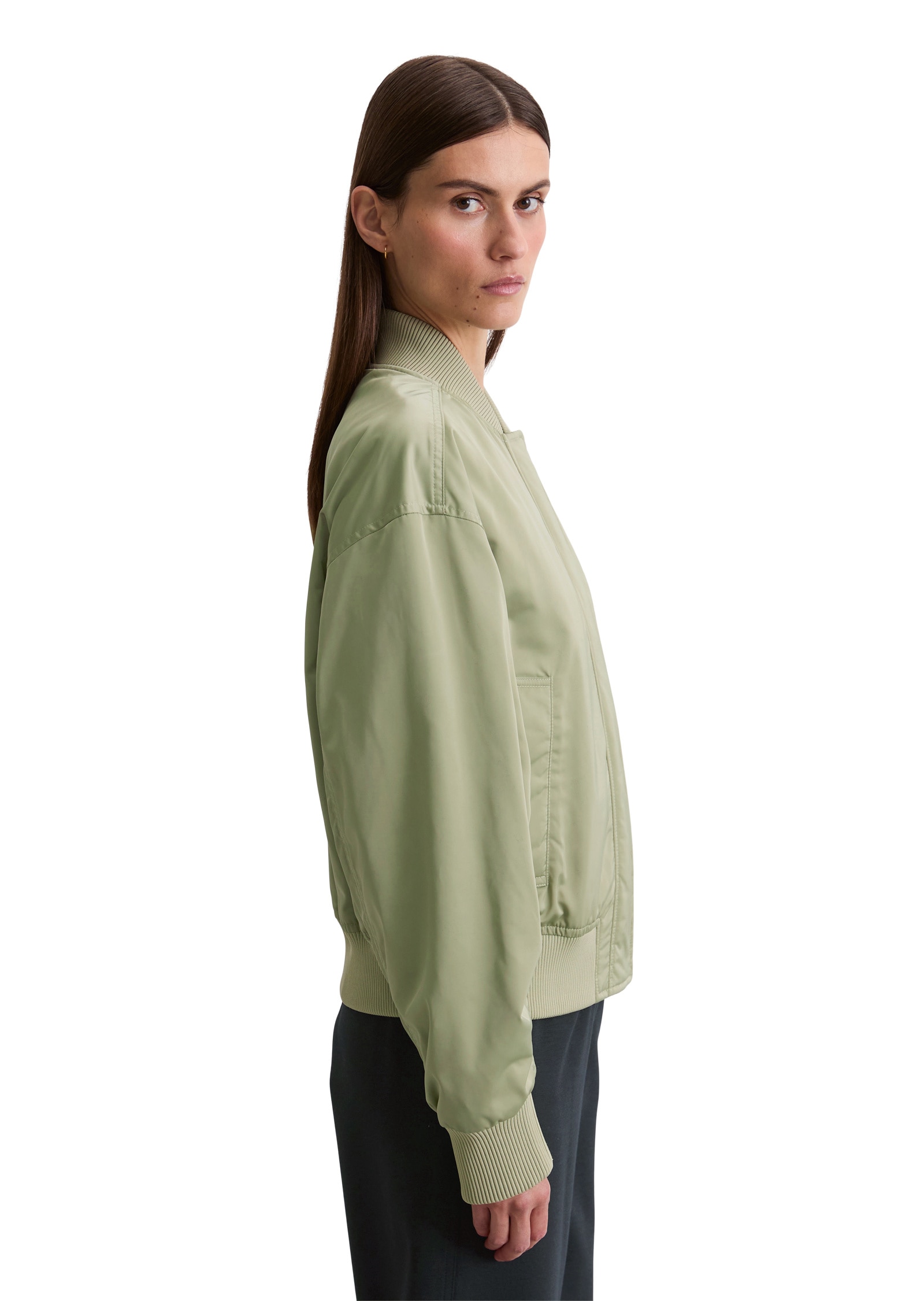 Marc O'Polo Outdoorjacke »aus recyceltem Polyester-Twill«, ohne Kapuze