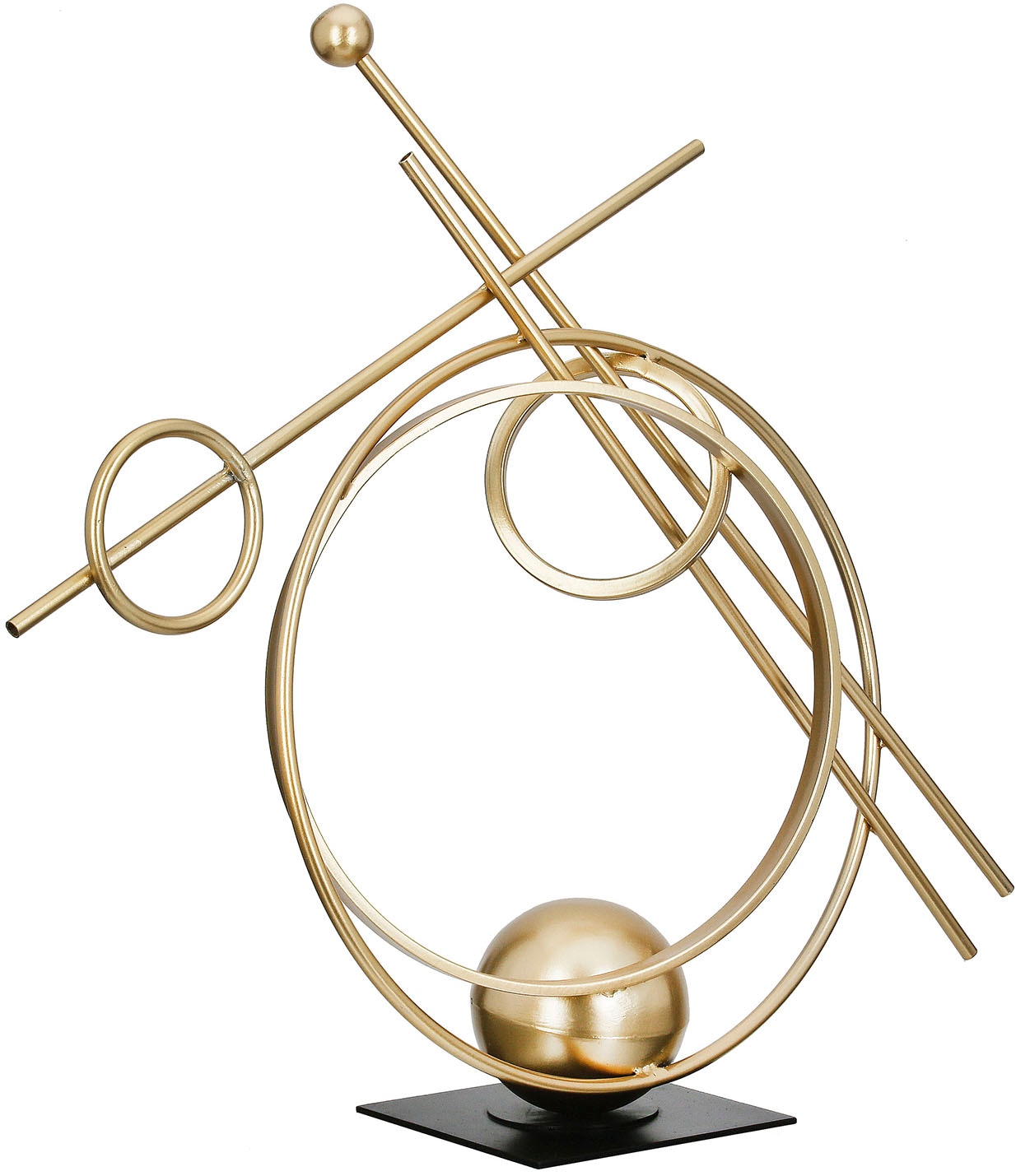 Casablanca by Gilde Dekoobjekt "Skulptur Abstracto goldfarben H. 45,5 cm" günstig online kaufen