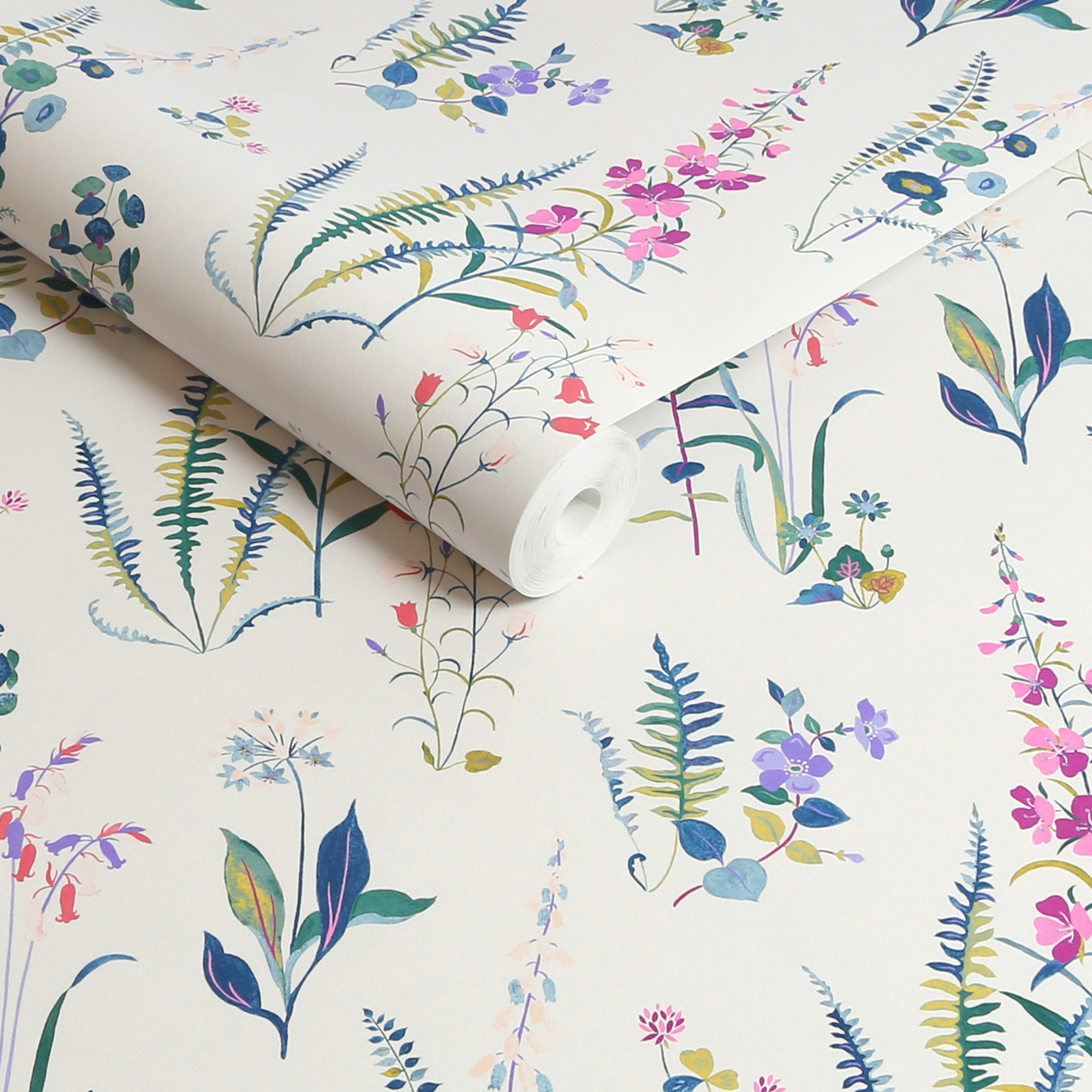 LAURA ASHLEY Vliestapete »Meadowvale Sprigs Violet«, geblümt, 10mx52cm (ca. 5m2)