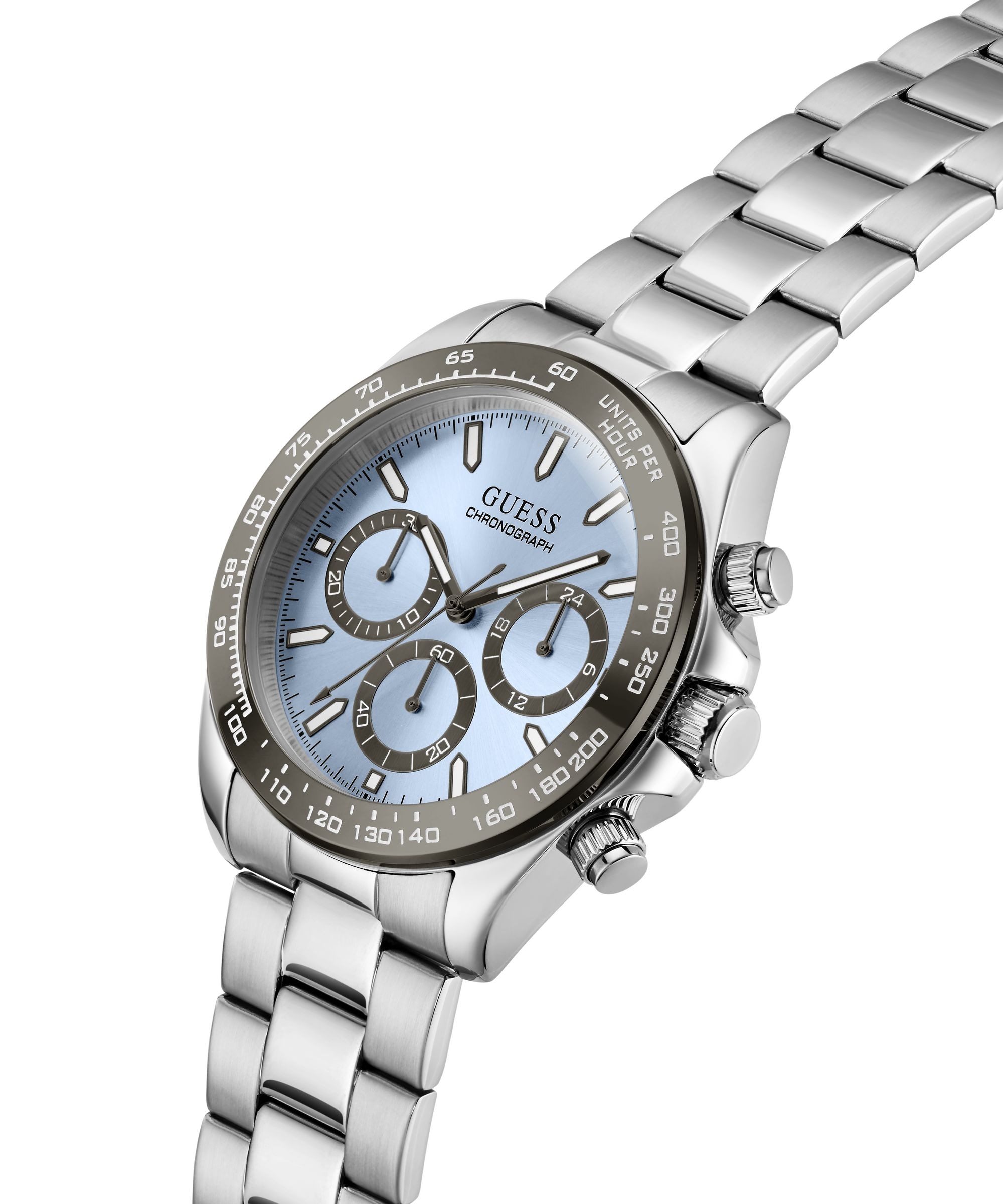 Guess Chronograph »ARTHUR« Quarzuhr, Armbanduhr, Herrenuhr, Edelstahlarmband, analog