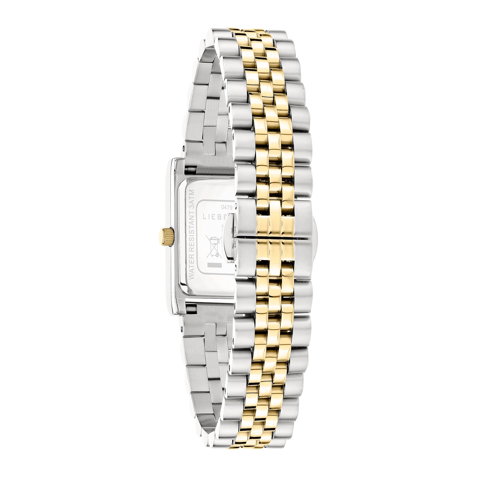 Liebeskind Berlin Quarzuhr »Classic Square«, Armbanduhr, Damenuhr, Edelstahlarmband, analog