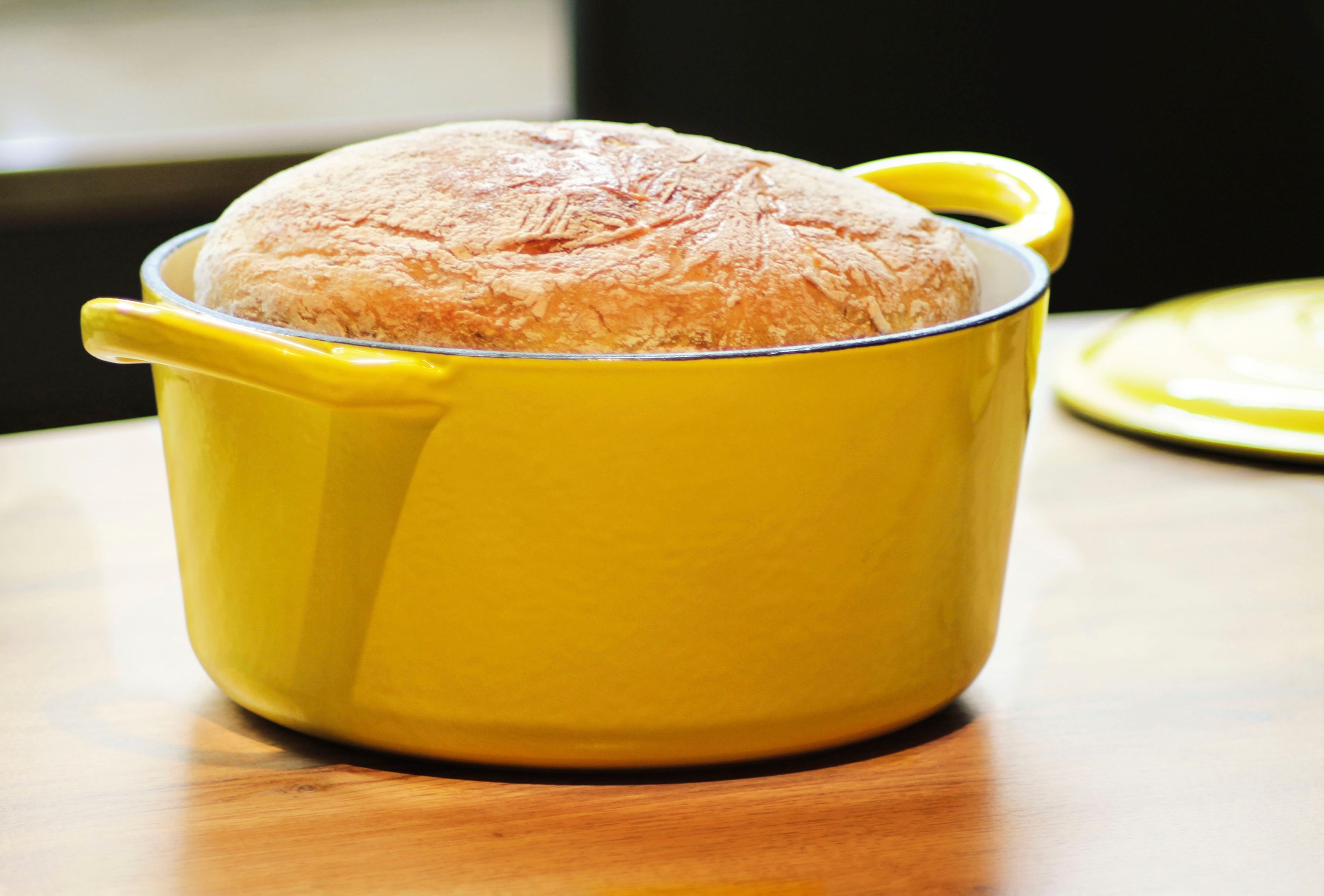 ECHTWERK Kochtopf », Brotbacktopf, Schmortopf«, Gusseisen-Emaille, (1 tlg.), f. Backöfen, Grill, BBQ Induktion, 3,5 Liter, Ø 23,5 cm