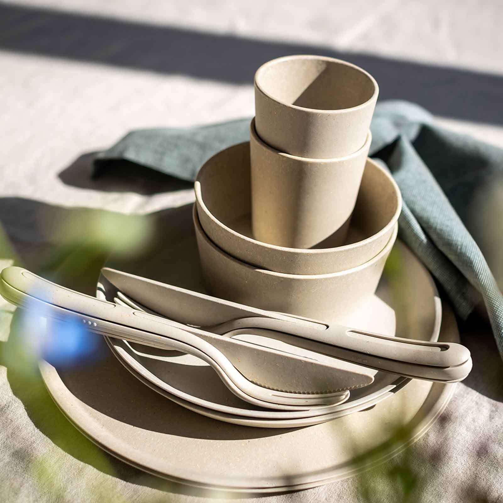 KOZIOL Geschirr-Set »Geschirrset Connect Set Helsinki 10er Set beige«