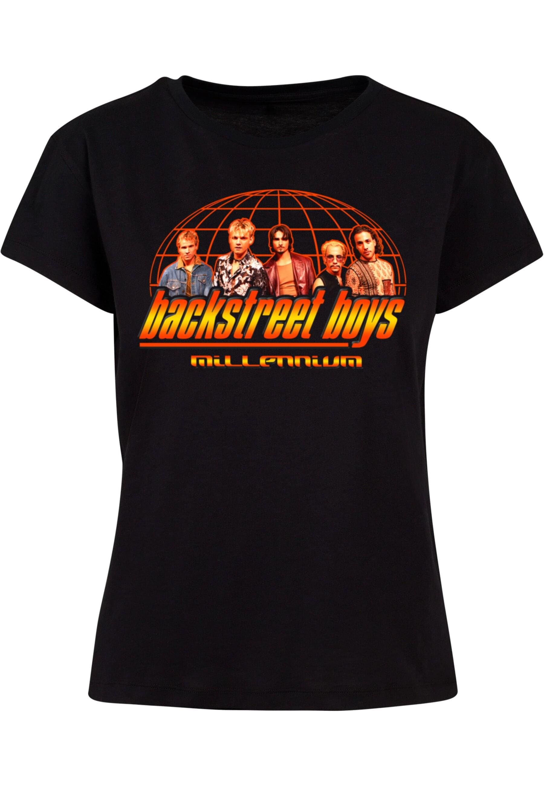 Merchcode T-Shirt »Merchcode Damen Ladies Backstreet Boys - Millenium Globe Box Tee«