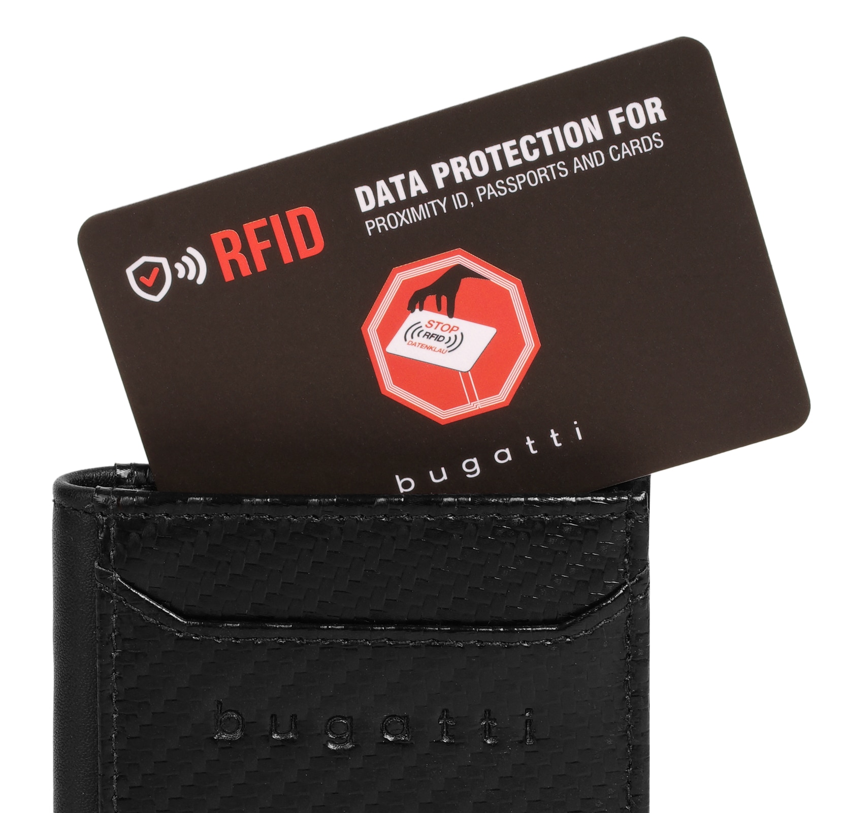 bugatti Geldbörse »SECURE SLIM« echt Leder