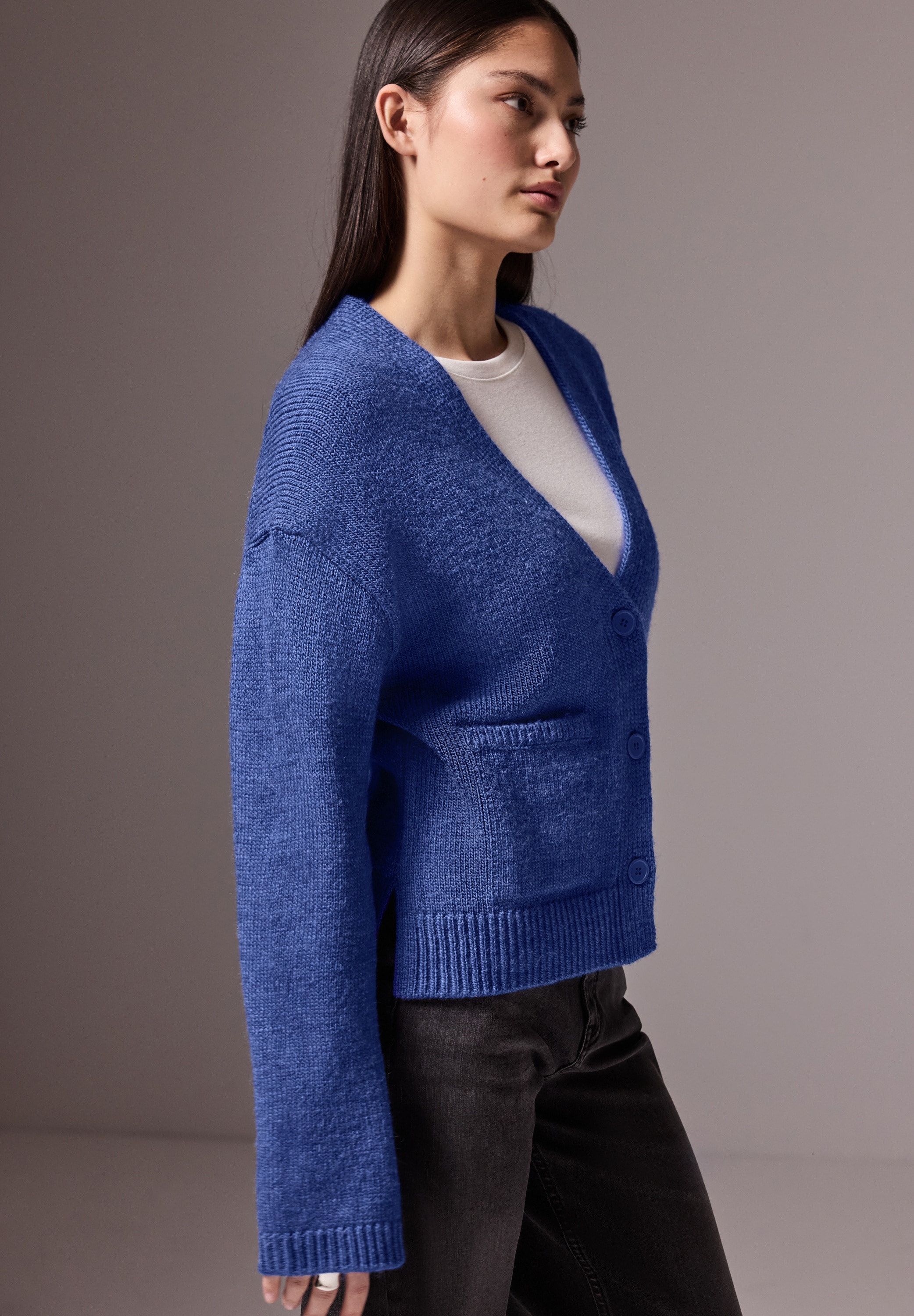 STREET ONE STUDIO Cardigan mit V-Ausschnitt