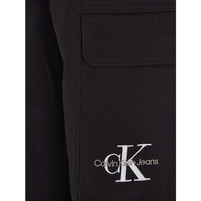 Black Friday Calvin Klein Jeans Cargohose »SATEEN CARGO PANTS«, mit  Logoprägung | BAUR