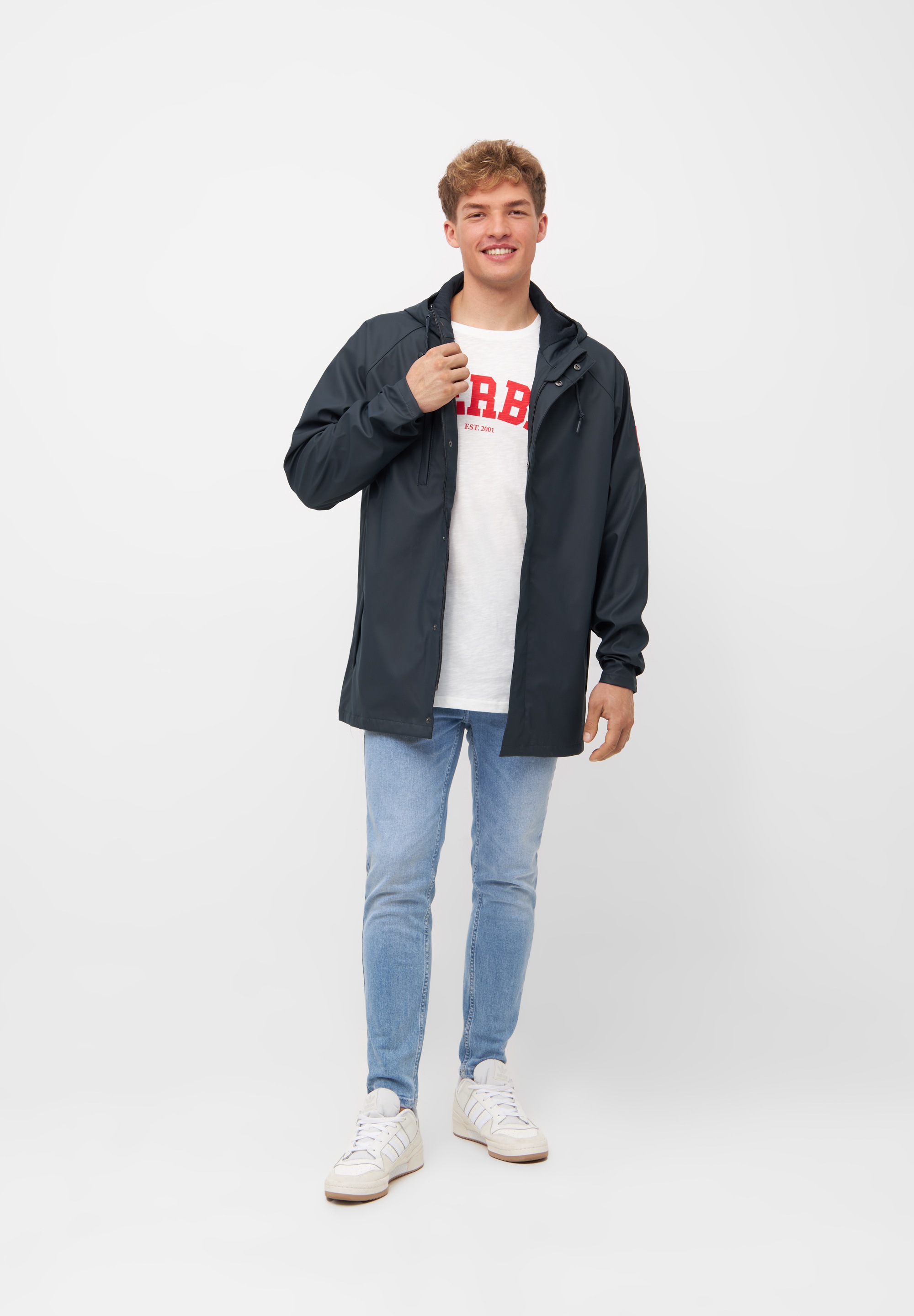 Derbe Regen- und Matschjacke »Passby_plain«, mit Kapuze, wasserabweisend, winddicht, Kapuze