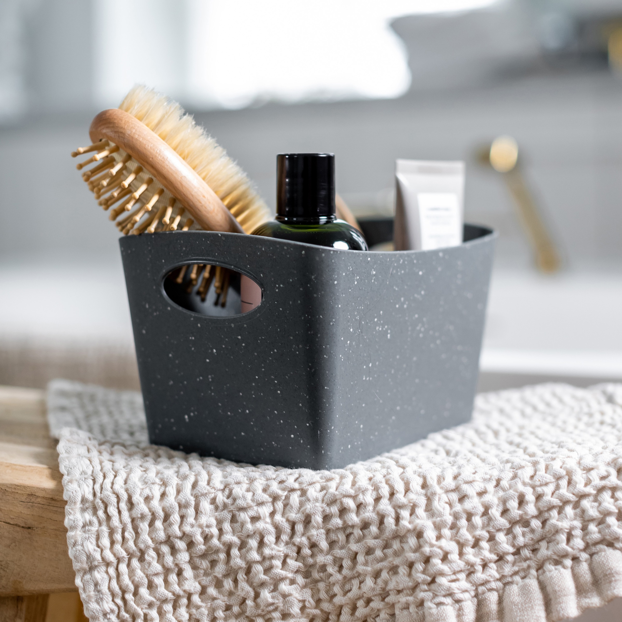 KOZIOL Organizer »BOXXX S«, (Set, 3 St.), Aufbewahrungsbox, Made in Germany, 100% recyceltes Material, 1 Liter
