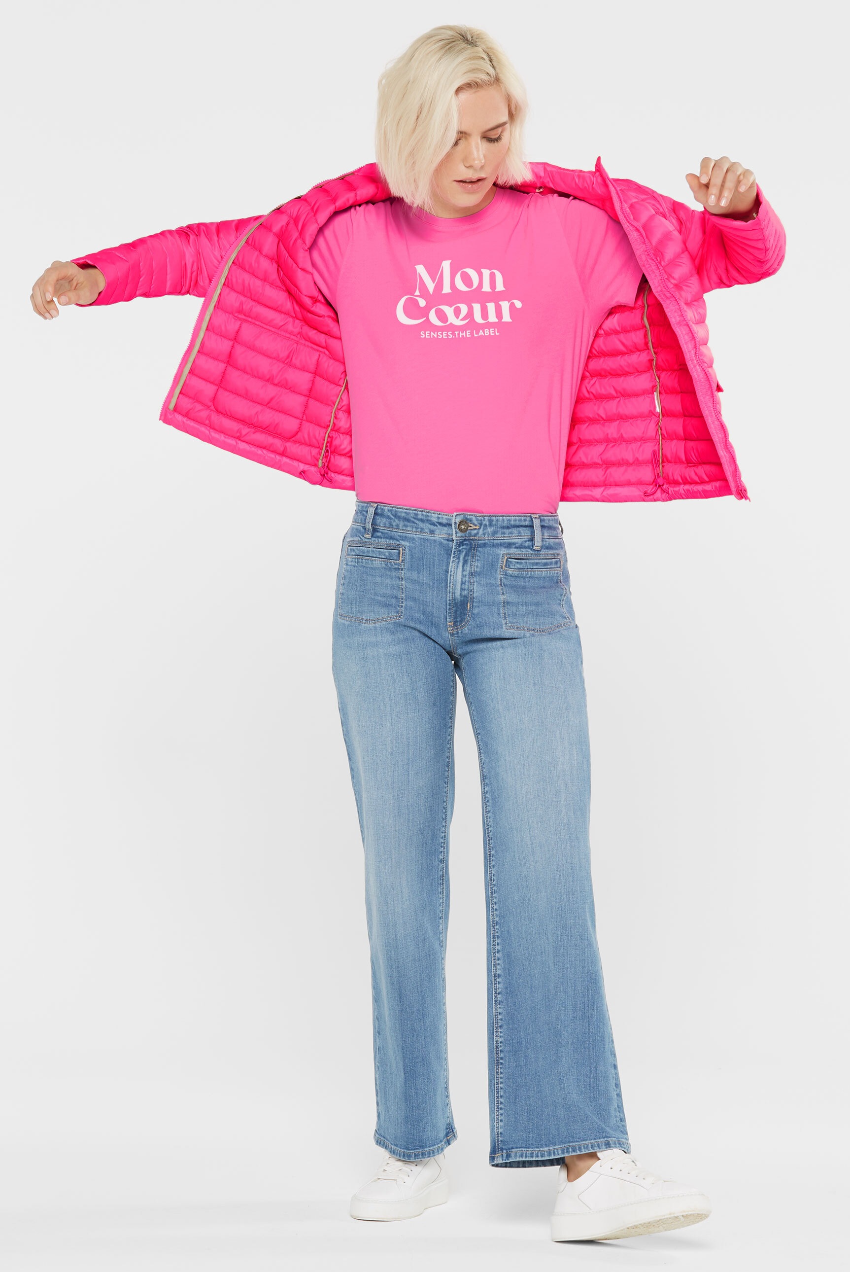 Thumbnail - SENSES.THE LABEL Steppjacke ohne Kapuze mit verstellbarem Gummizug im Saum