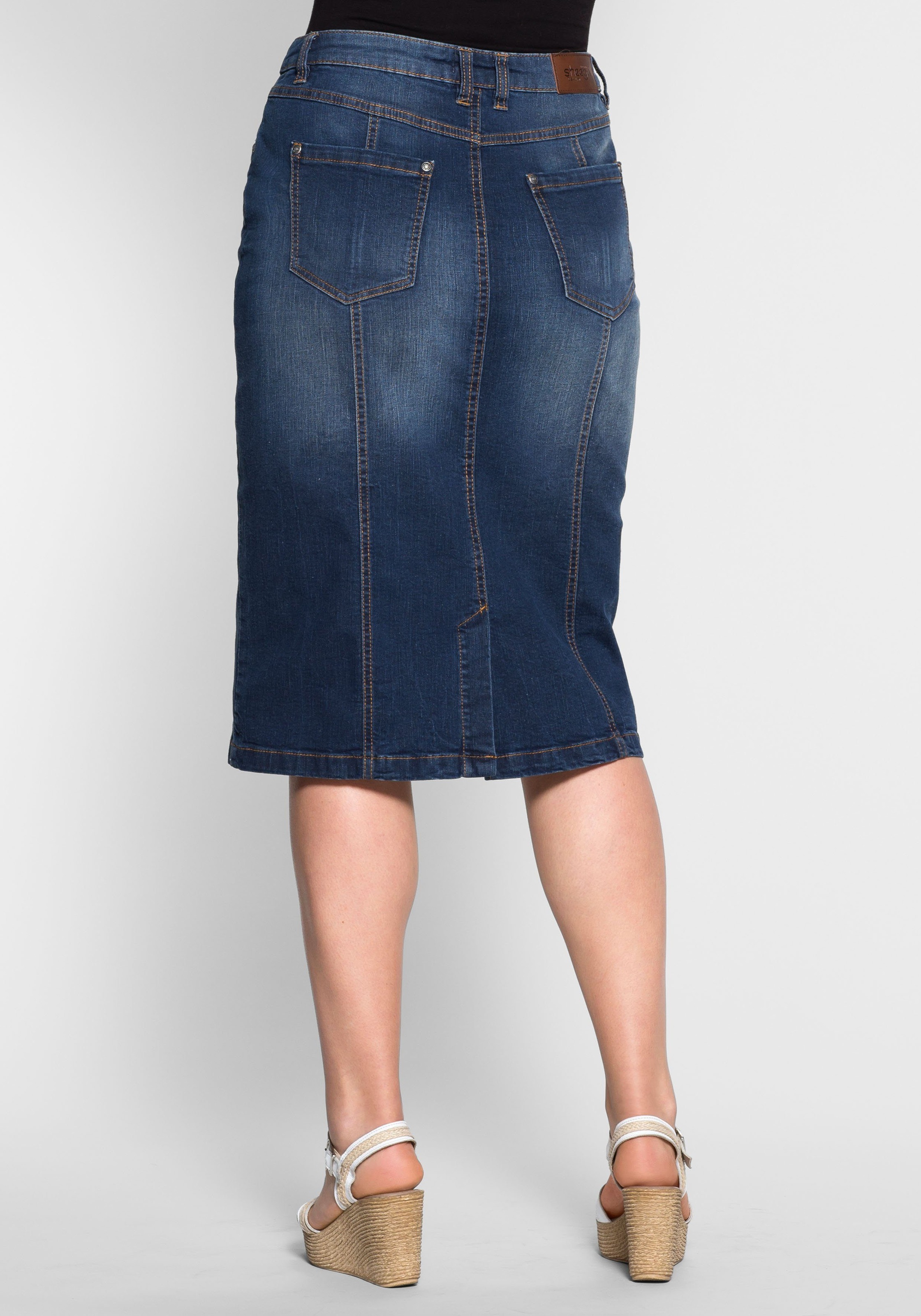 Jeansrock Knielang Bestellen Auch Auf Raten Baur