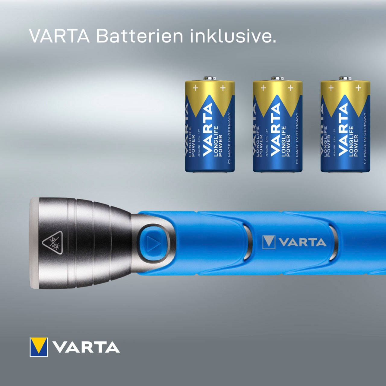 Power | BAUR Rechnung LONGLIFE Sports C F30 Taschenlampe 3x Batterien« bestellen VARTA Taschenlampe »Outdoor auf inkl.