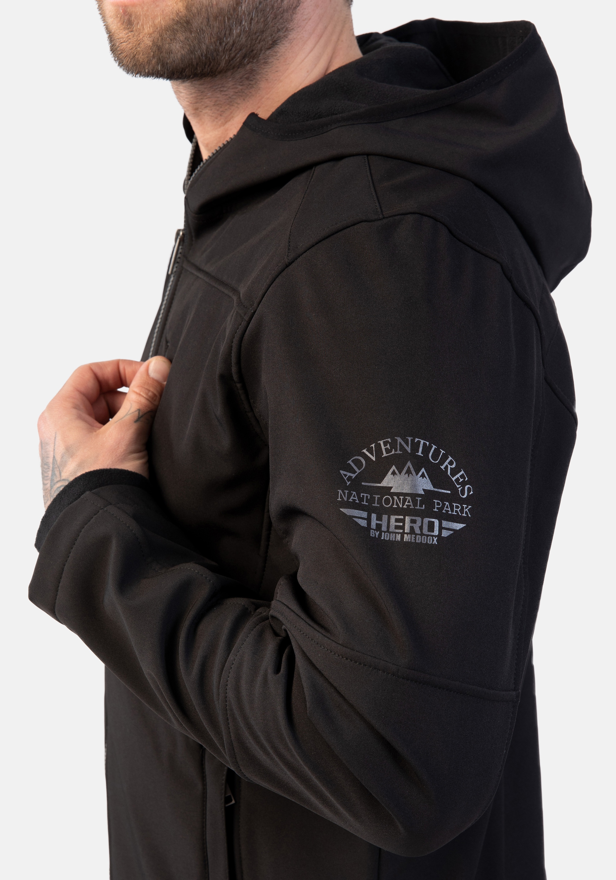 HERO by John Medoox Softshelljacke »JOEY Softshelljacke mit Fleecefutter«, Regular Fit Casual Softshell für Herren
