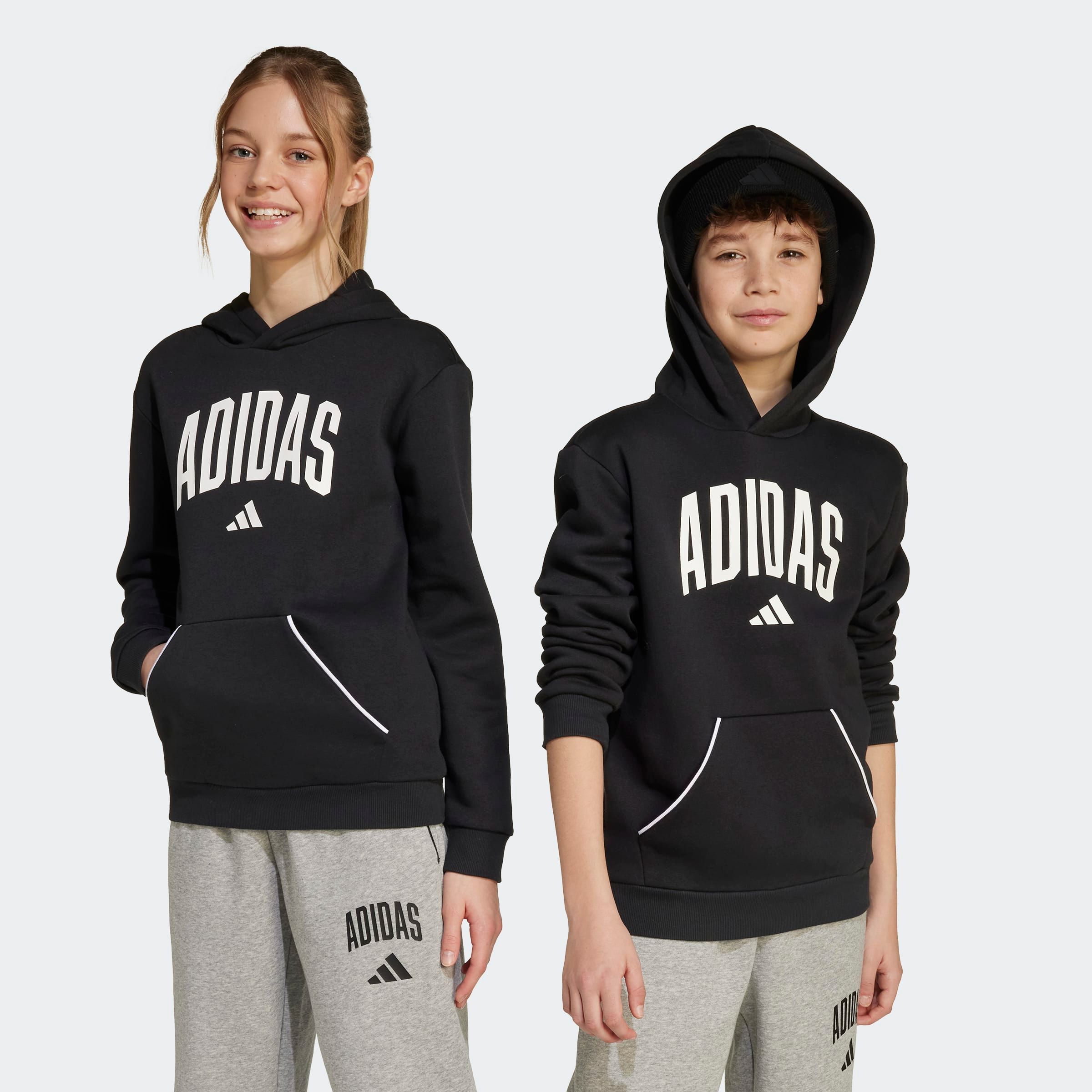 adidas Sportswear Kapuzensweatshirt "SEASONALS ESSENTIALS COLLEGIATE TYPOGRAPHY KIDS HOODIE"
