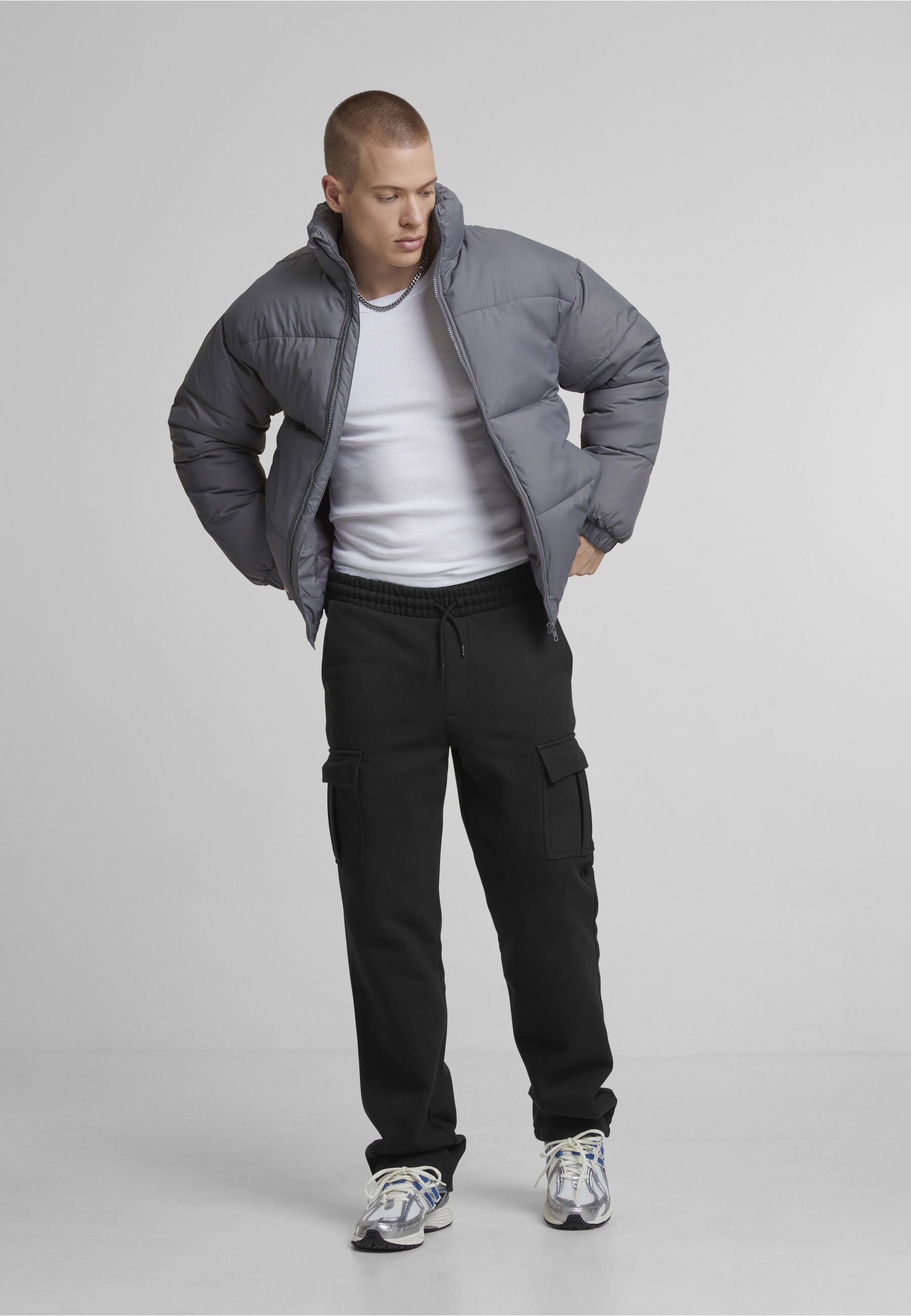 URBAN CLASSICS Winterjacke »Urban Classics Basic Puffer Winter Jacket« 1 Stk. tlg. mit Kapuze