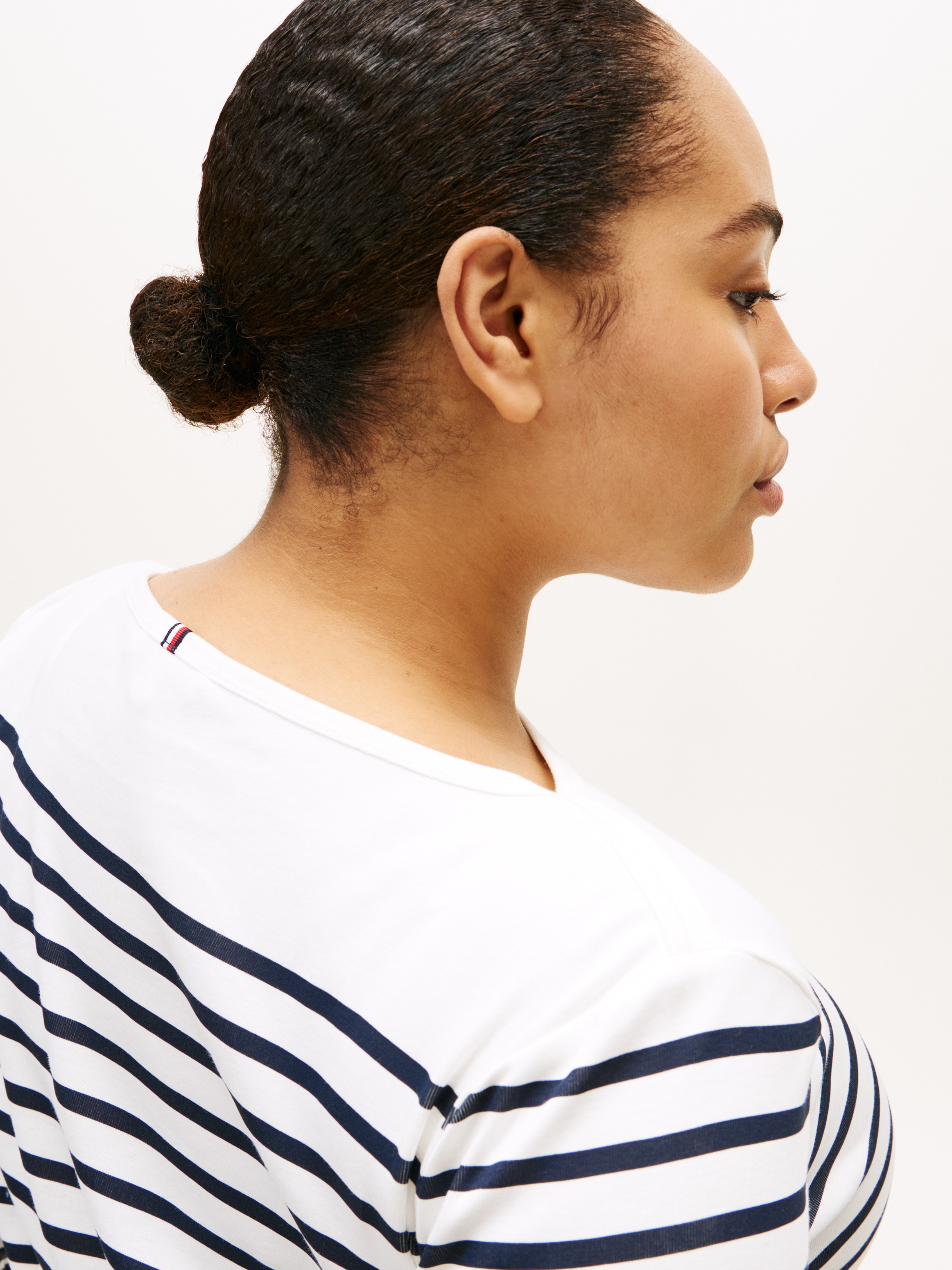 Tommy Hilfiger Curve T-Shirt "CRV SLIM CODY BOAT-NK 3/4SLV" in Großen Größe günstig online kaufen