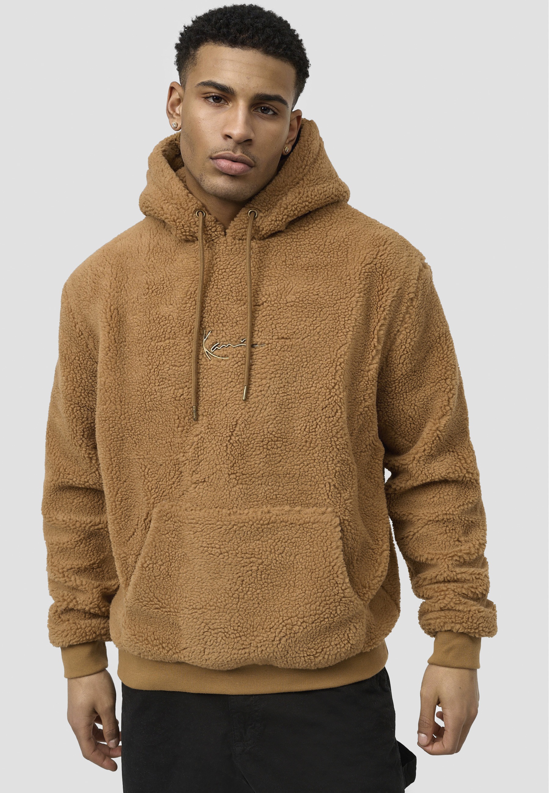 Thumbnail - Karl Kani Kapuzenpullover "Karl Kani Herren KM213-064-2 Small Signature Teddy Hoodie" 1 Stk.
