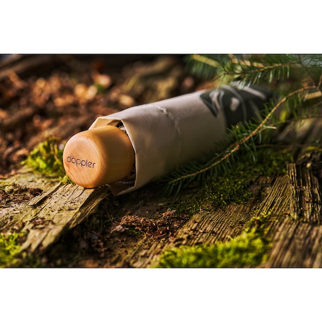 aus choice weltweit Wald Taschenregenschirm Material | recyceltem kaufen beige«, doppler® Griff FSC®- Mini, mit aus BAUR - schützt »nature