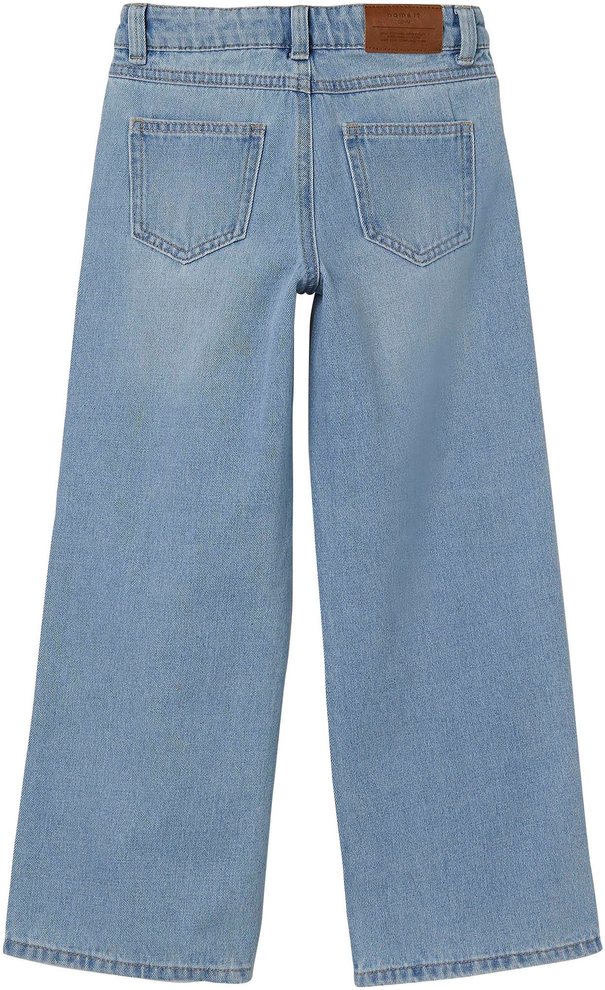 Name It 5-Pocket-Jeans »NKFROSE HW WIDE JEANS 141«, mit Destroyed Effekt