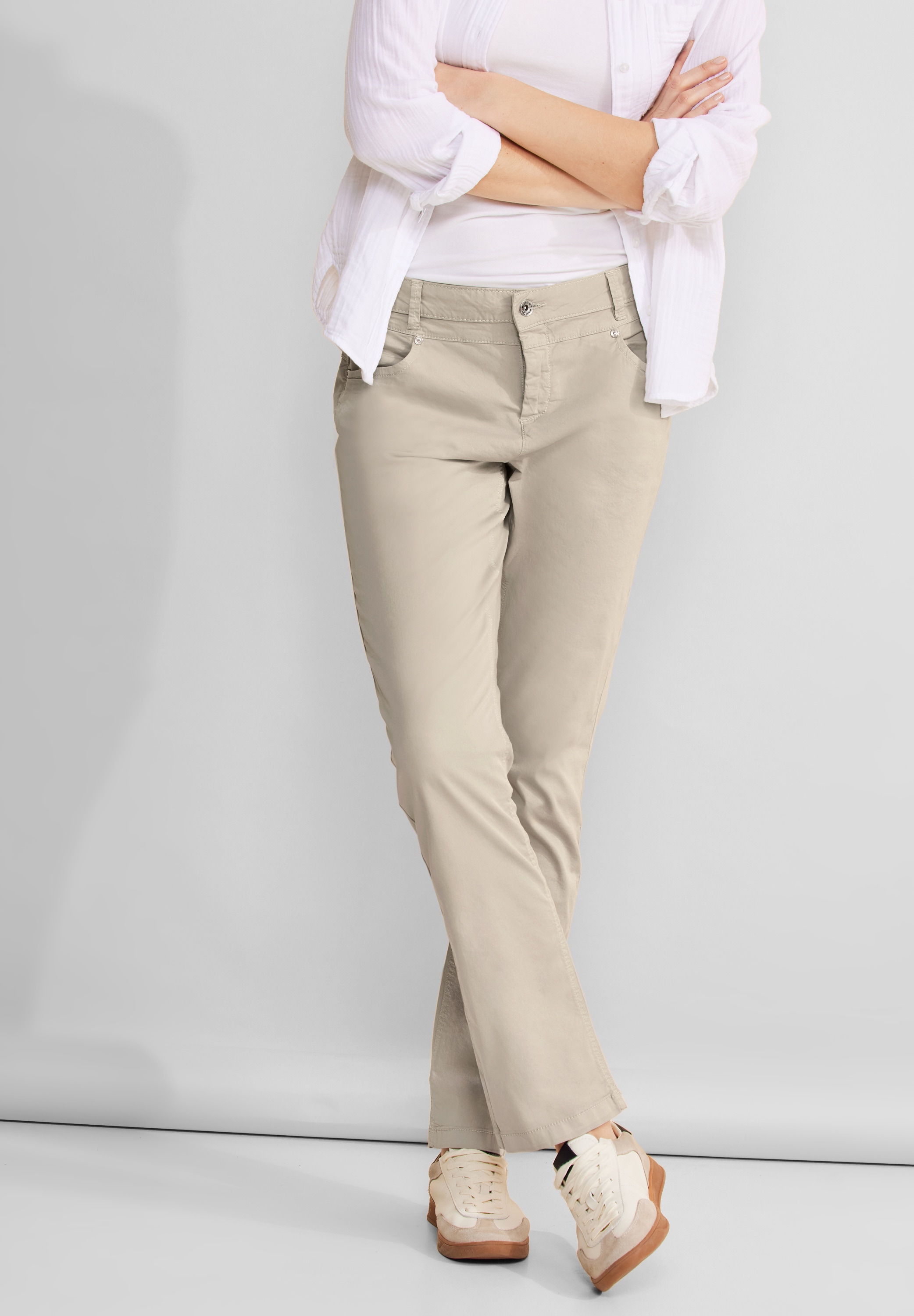 STREET ONE Stoffhose, Middle Waist