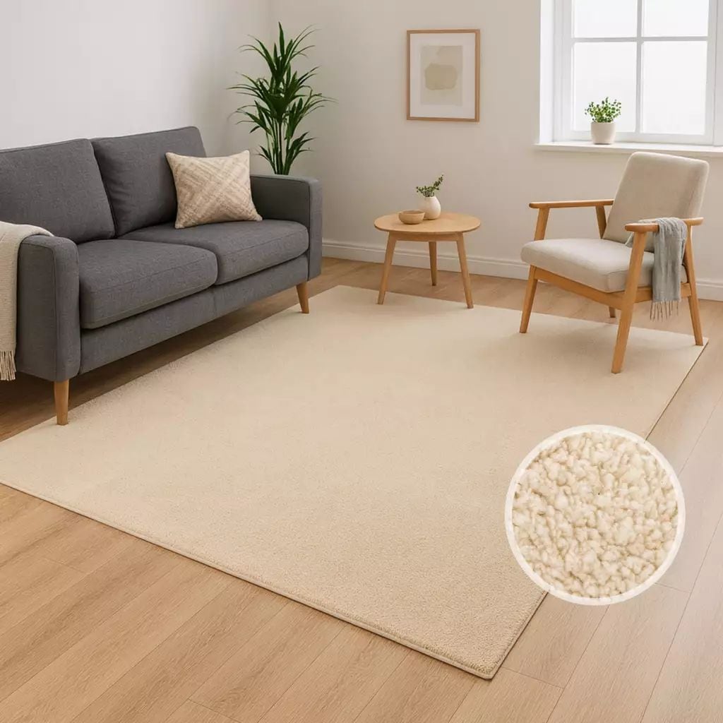 Carpet City Teppich "CALMA 200" rechteckig 14 mm Höhe Kurzflor, Waschbar, A günstig online kaufen