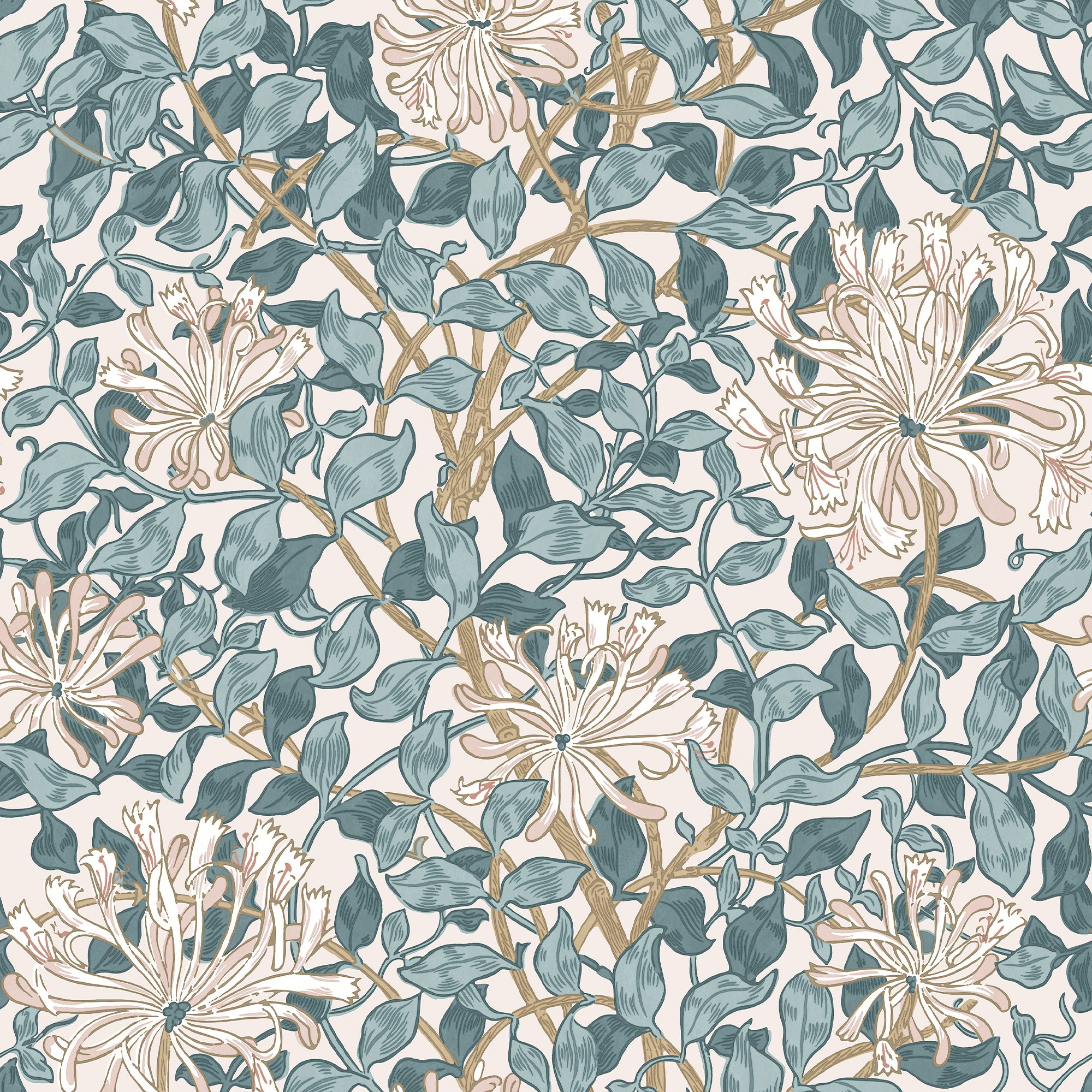 WILLIAM MORRIS AT HOME Vliestapete »Honeysuckle Dusk«, Motiv, Design Tapeten