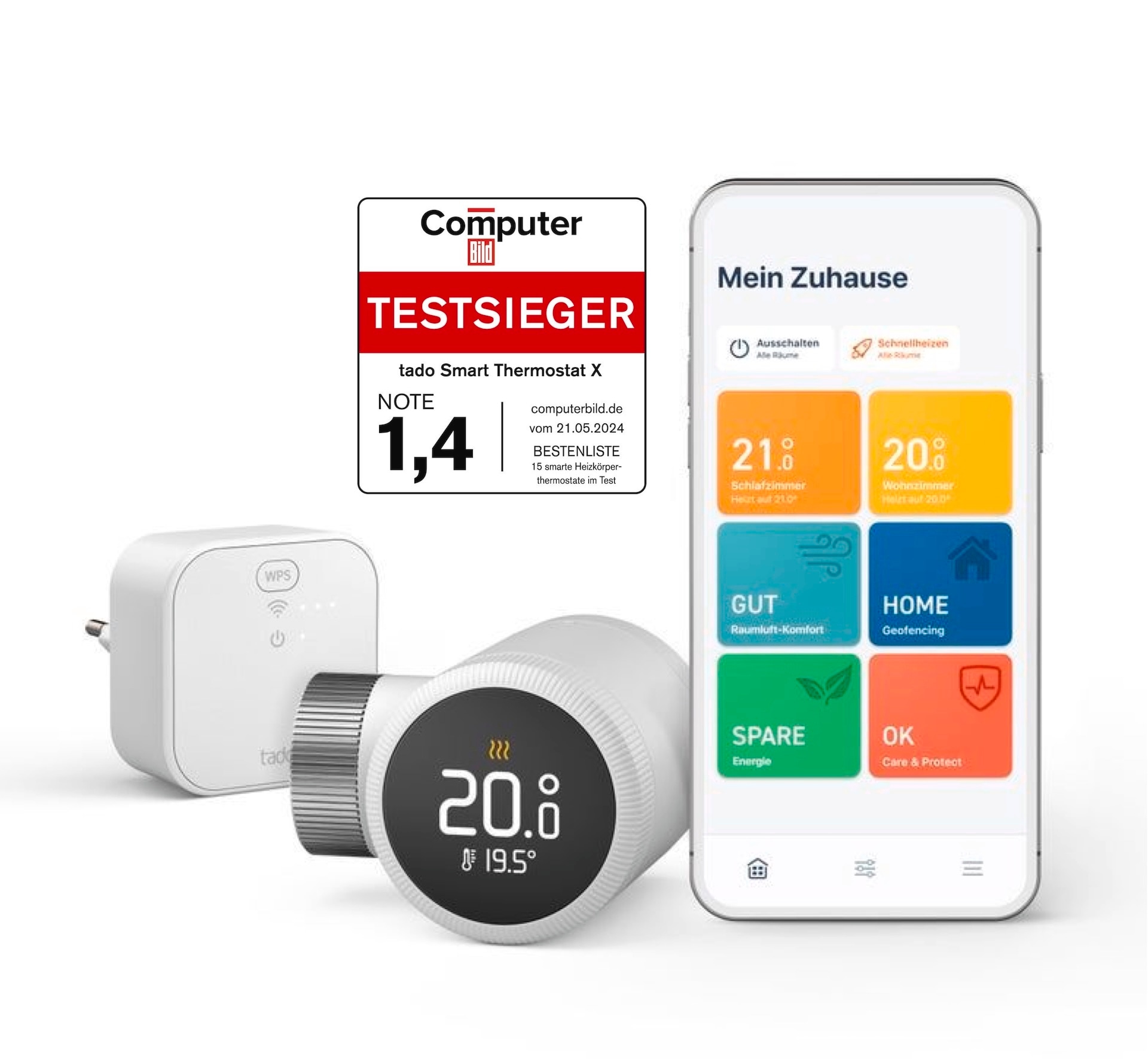 Heizkörperthermostat »SRT StarterKit X Line + Hombli Christmas Light RGB«