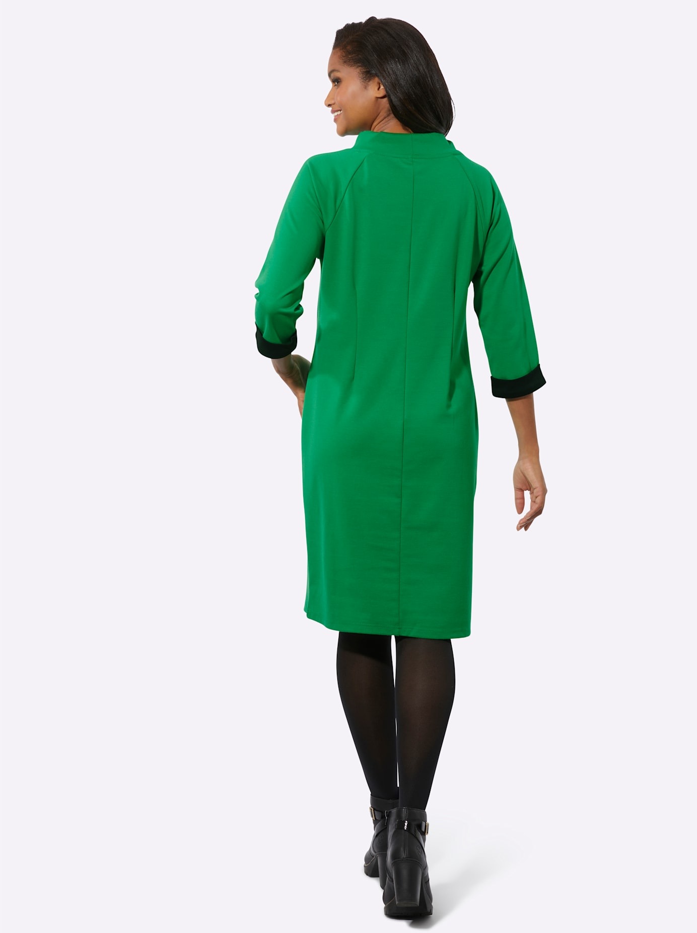 Inspirationen Jerseykleid "Jersey-Kleid" aufgesetzte Taschen