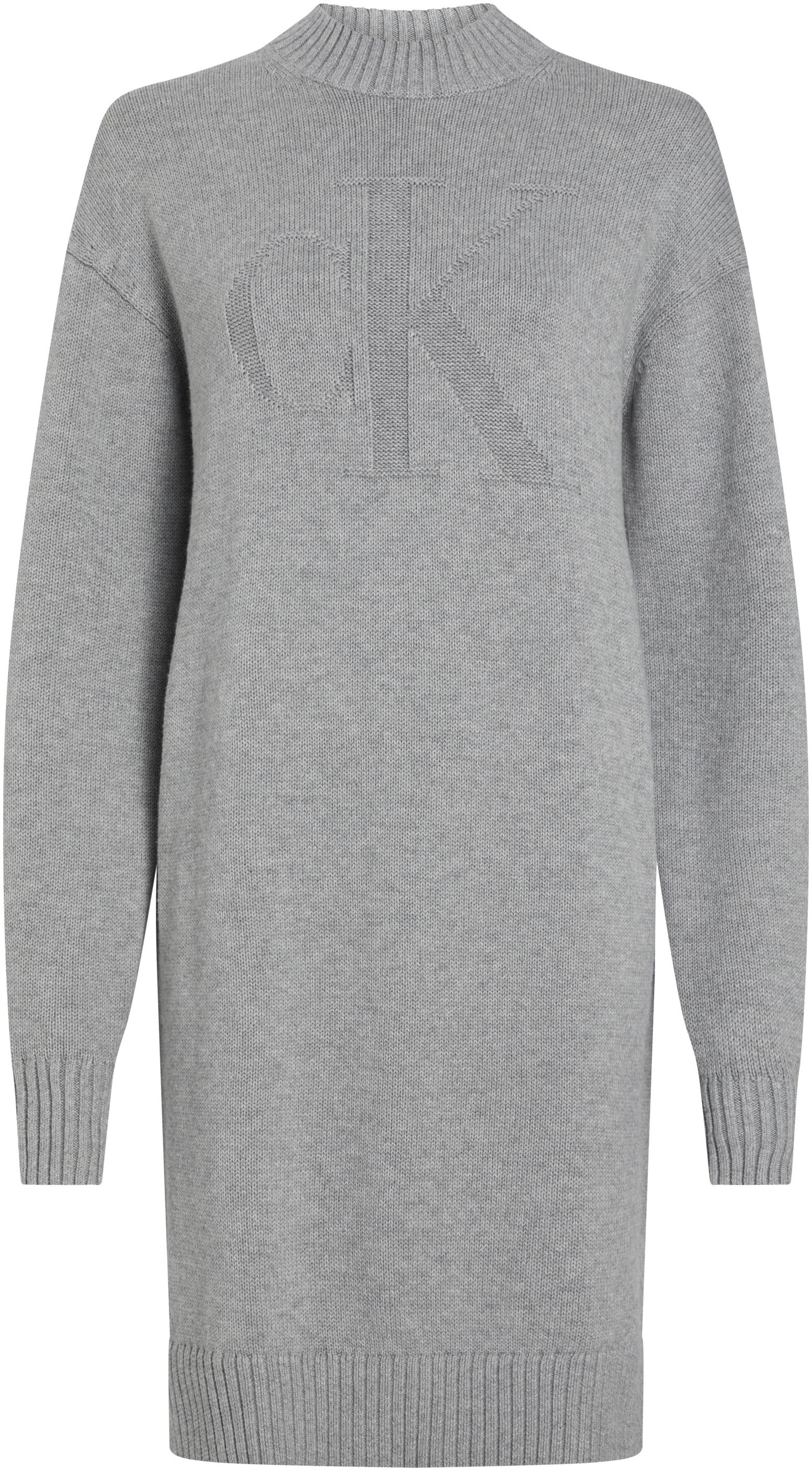Calvin Klein Jeans Strickkleid »CK INTARSIA LOOSE SWEATER DRESS«, mit Logostickerei