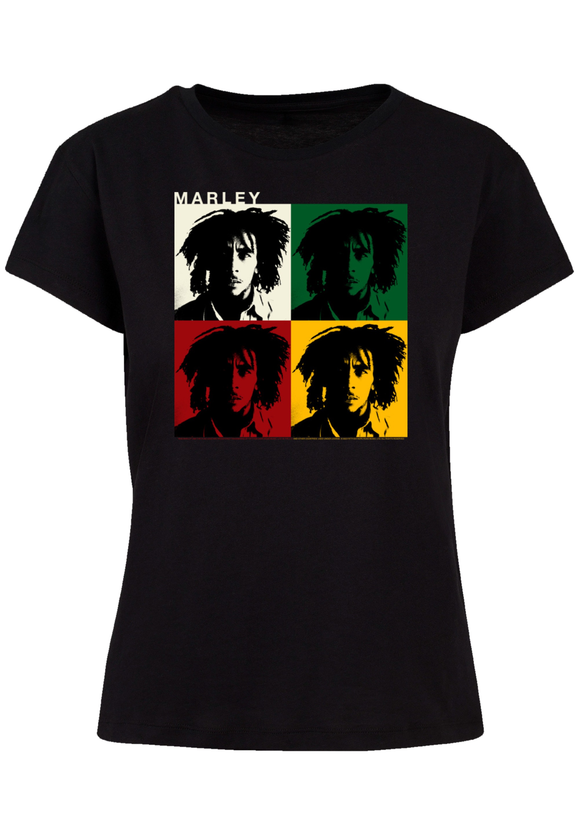 F4NT4STIC T-Shirt "Bob Marley Colour Blocks Two Sleeves Reggae Music", Prem günstig online kaufen