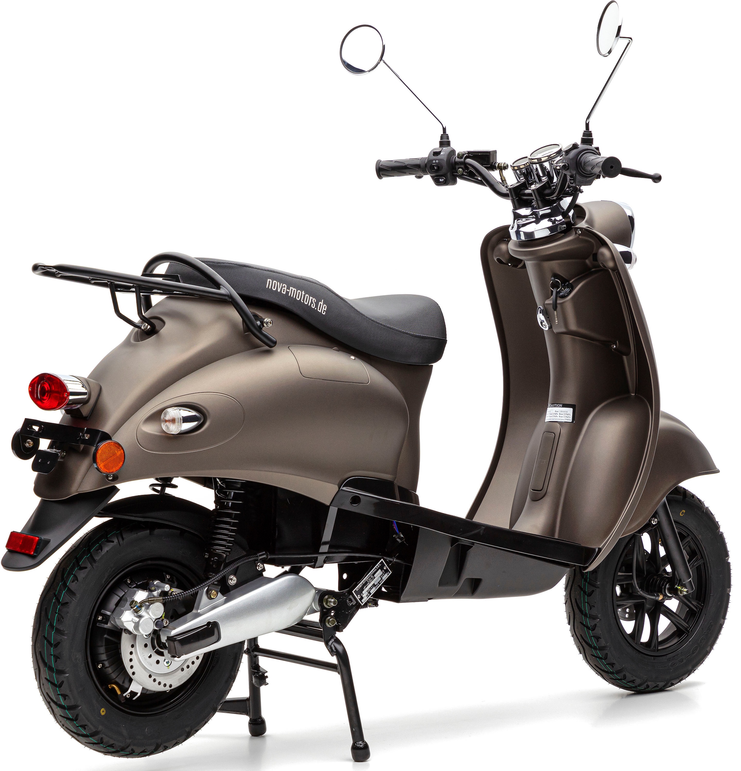 hinten BAUR Rechnung auf Li«, Nova | härteverstellbare Star Motors E-Motorroller »eRetro Dual-Stoßdämpfer