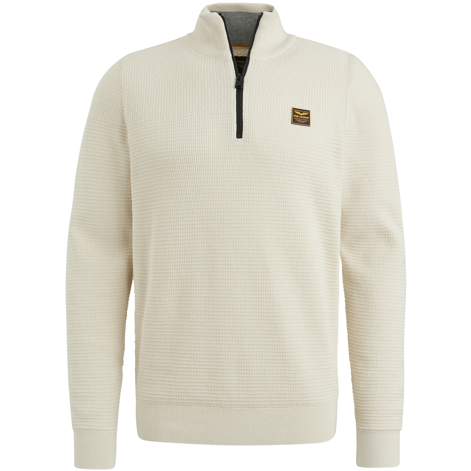 PME LEGEND Troyer »Half zip collar cotton mouline«, mit Logostickerei