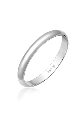 Partnerring »Basic Bandring Hochzeit Trauring 585 Weißgold«