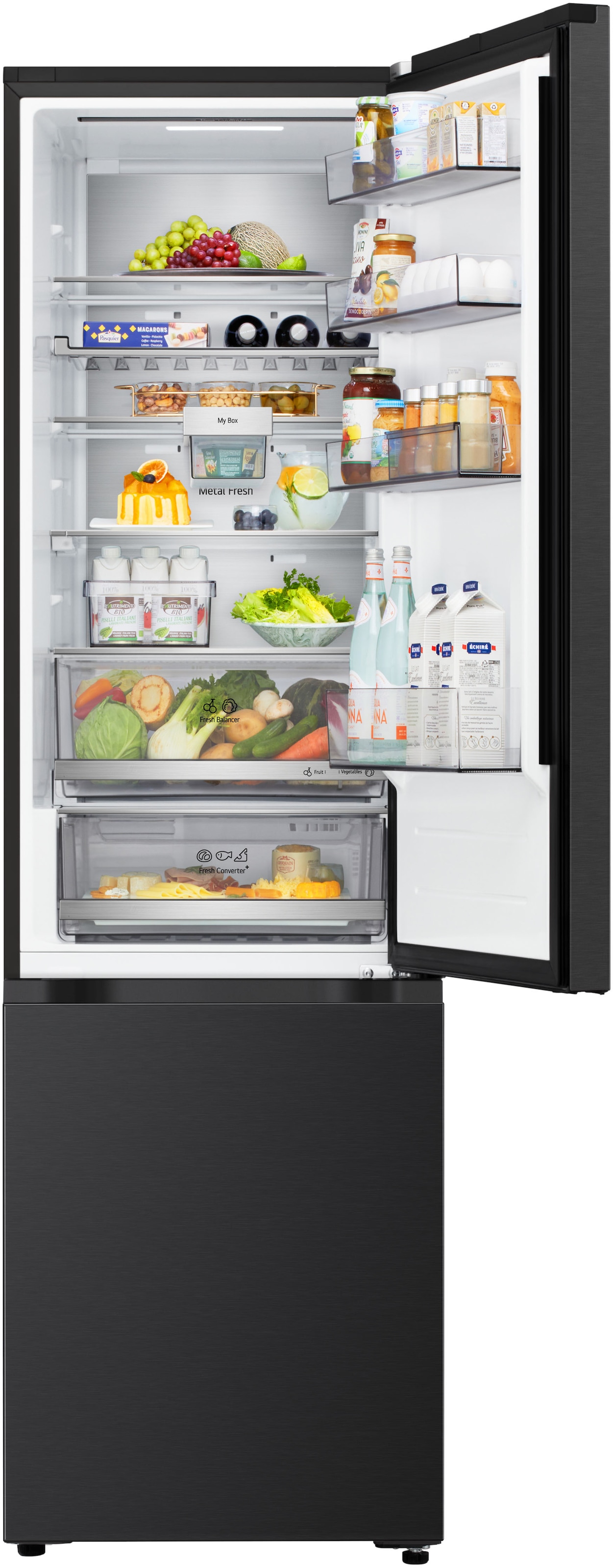 LG Kühl-/Gefrierkombination Serie 7 »GBBS727AEV« 203 cm hoch 59,7 cm breit Vollintegrierbarer Kühlschrank dank frontaler Luftzufuhr und Abluft