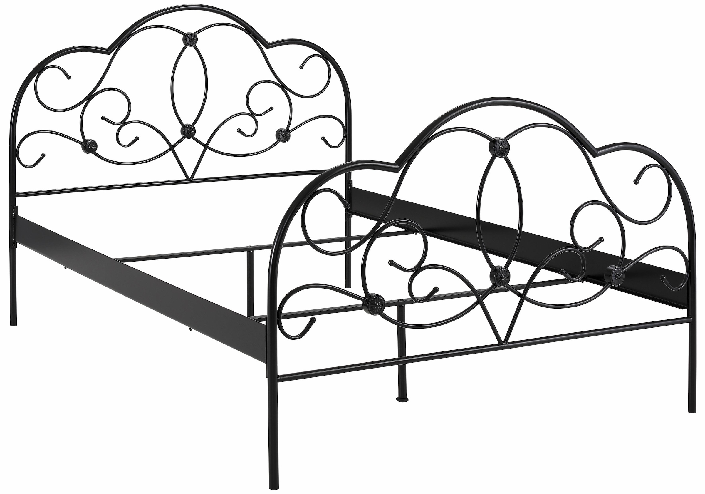 Home affaire Metallbett »TOPSELLER!«, mit aufwendiger Verzierung, romantischer Stil
