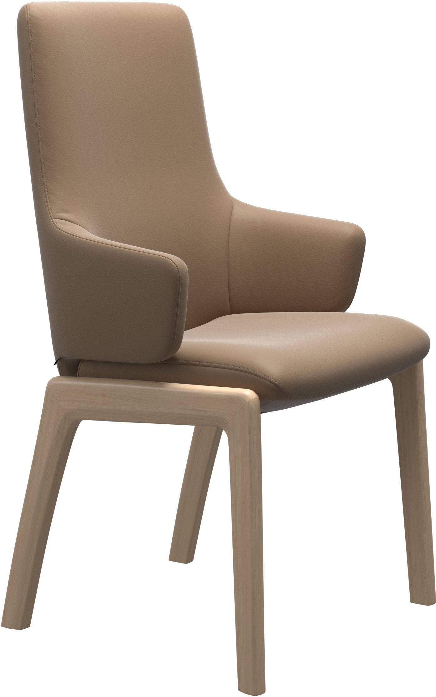 Stressless® Polsterstuhl »Laurel«, Leder PALOMA, High Back mit Armlehne, Größe L, mit abgerundeten Beinen in Schwarz