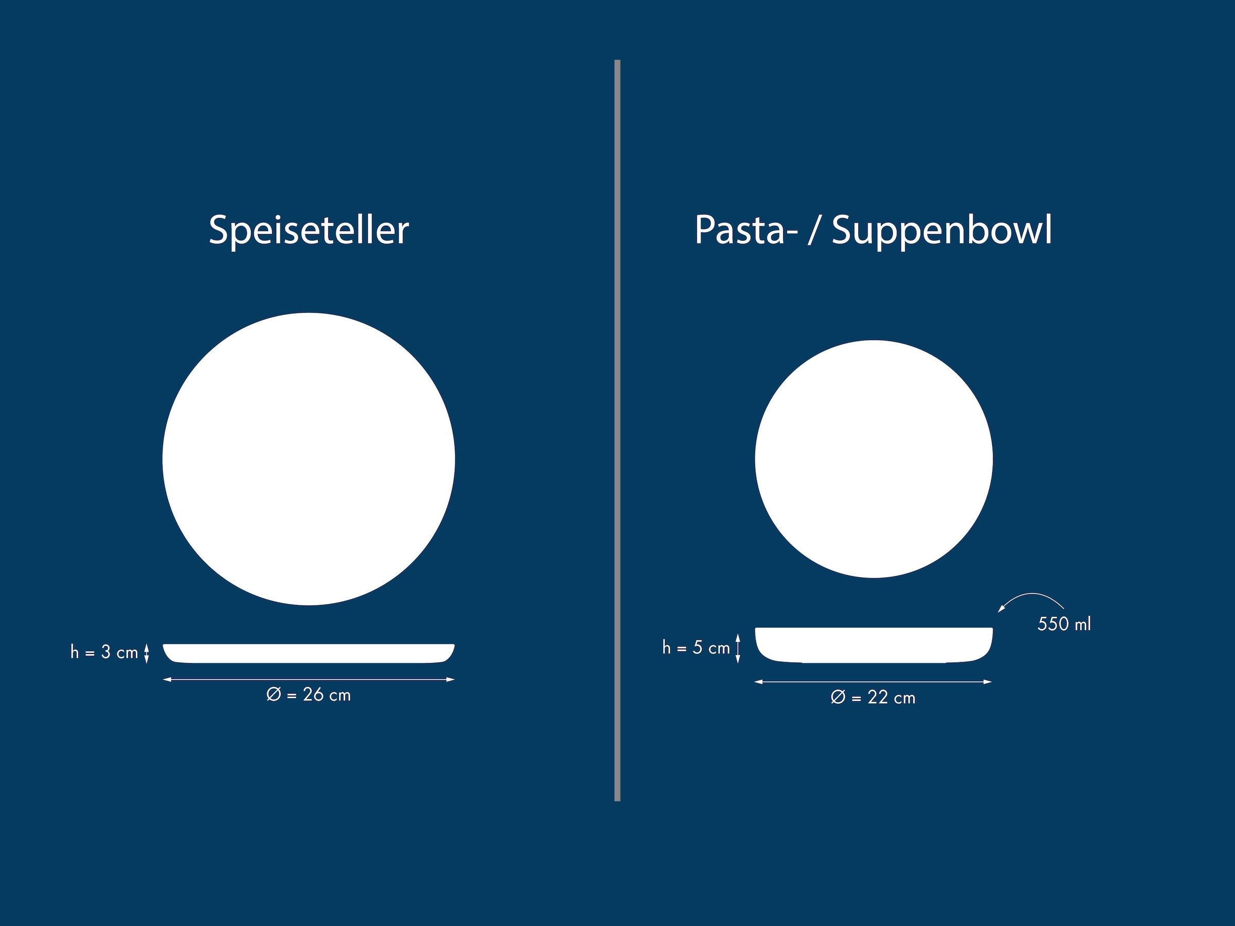 OTTO home Tafelservice »Teller Set, modernes Geschirr-Set, Service Novalee« hohe Haltbarkeit, spülmaschinen- & mikrowellengeeignet, Reaktivglasur