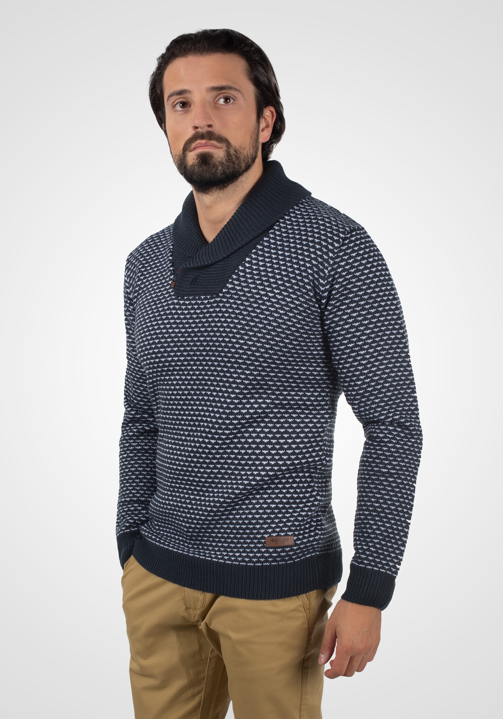 Indicode Strickfleece-Pullover »Strickpullover IDCopent«