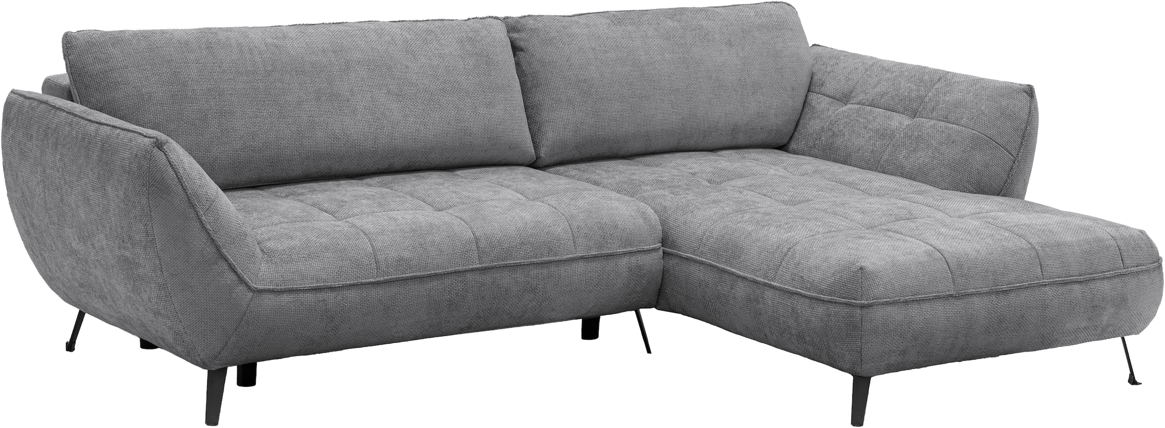 exxpo - sofa fashion Ecksofa »Samoa, bequem und modern, mit Easy-Lift-Bettfunktion, L-Form«, Ecksofa Samoa, inkl. Bettfunktion, Bettkasten und Rückenkissen